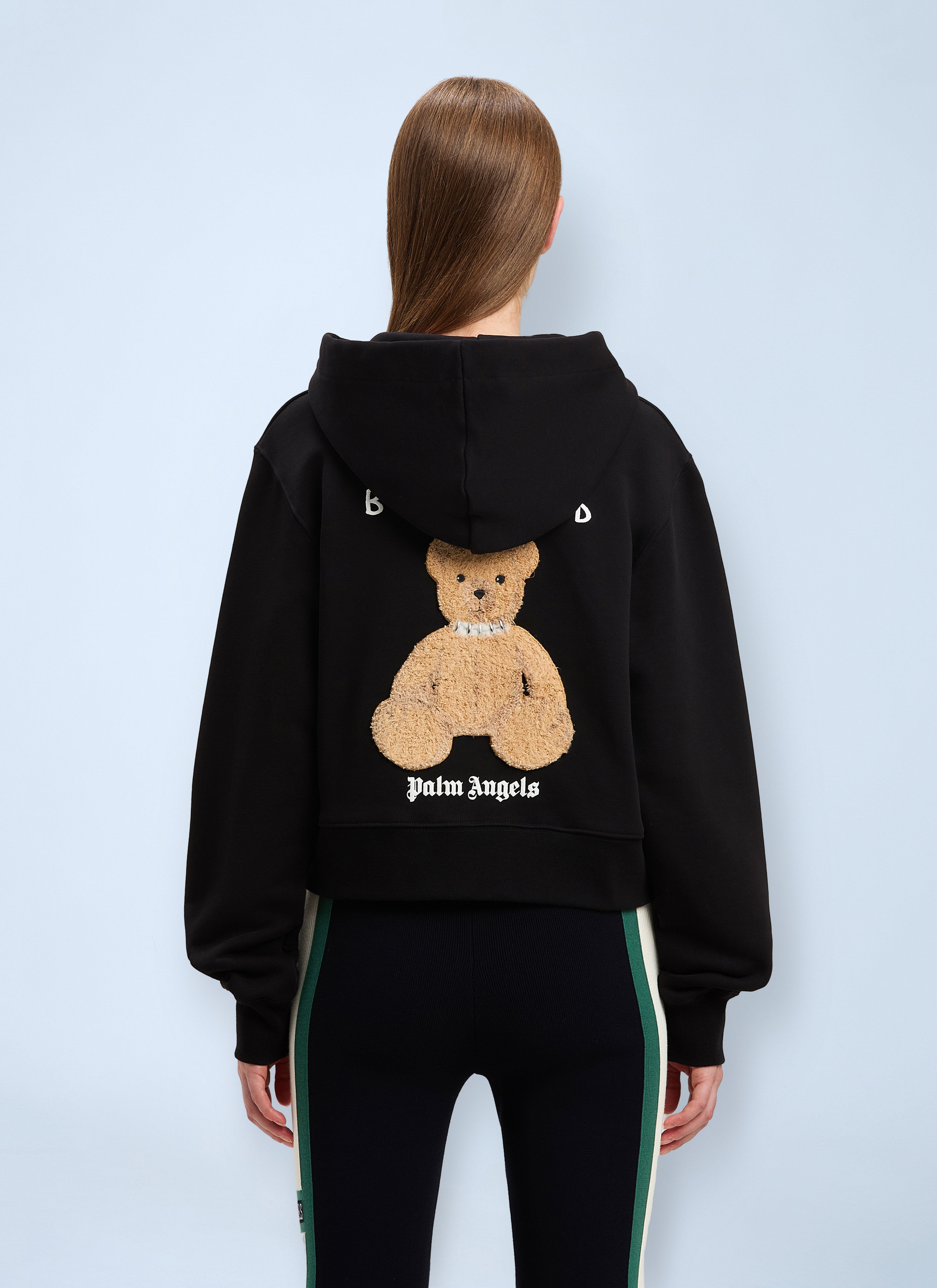 Palm Angels Women Logo Motif Hooded Sweatshirt - 4