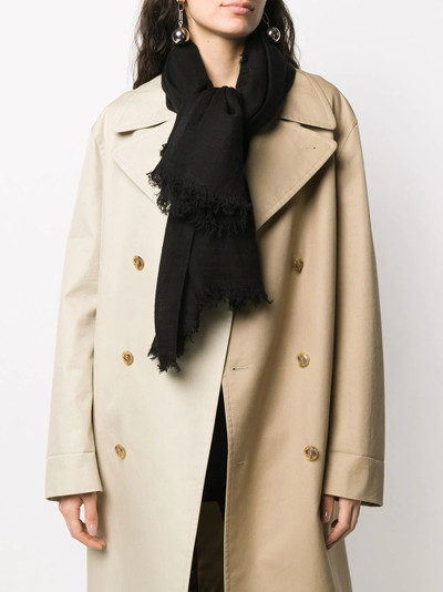 Ann Demeulemeester raw edge cashmere scarf outlook