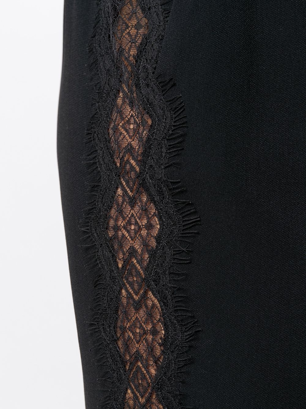 lace cut-out tapered trousers - 5