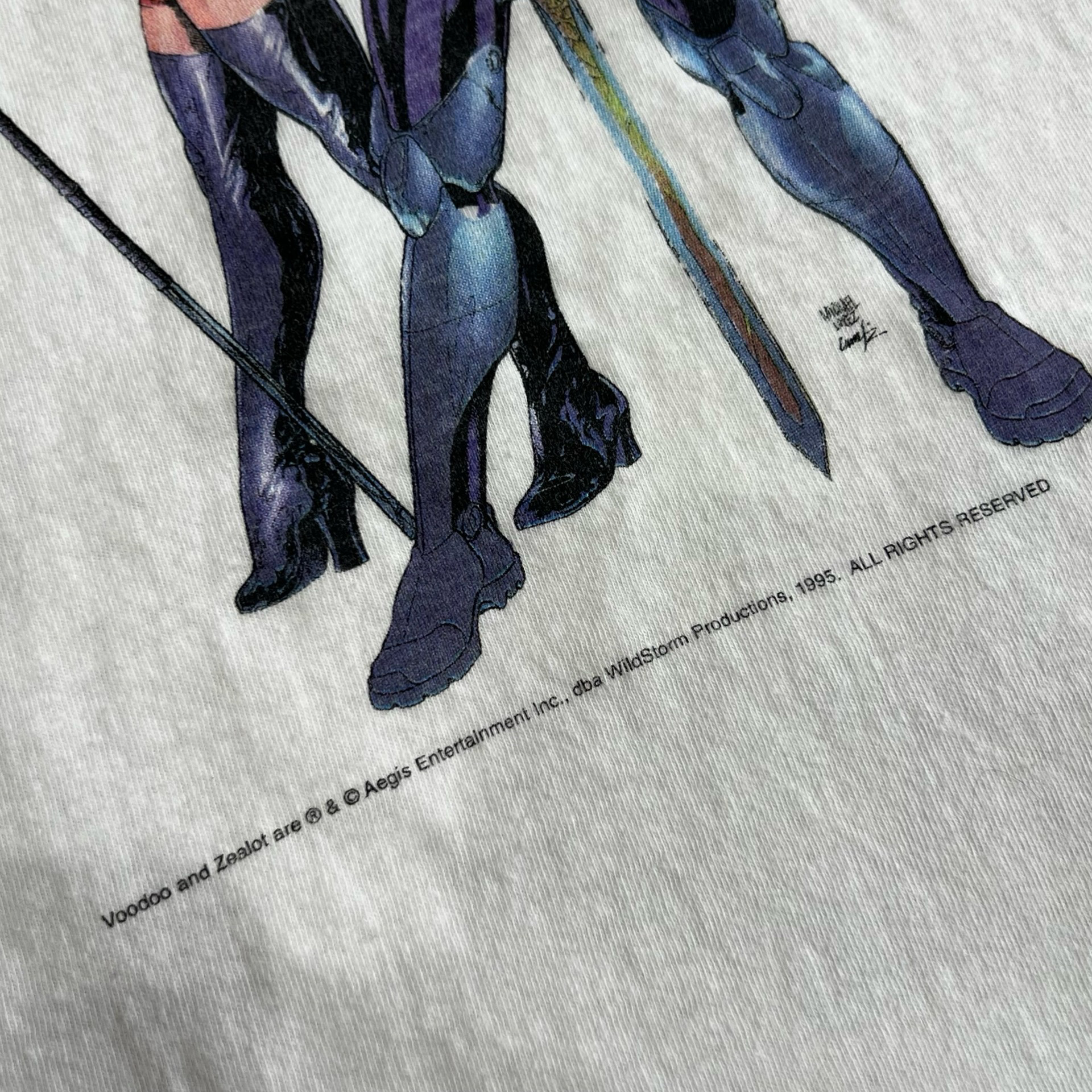 Final Blow - Vintage Voodoo & Zealot Skin Trade 1995 Comic Image T-Shirt SZ L - 3
