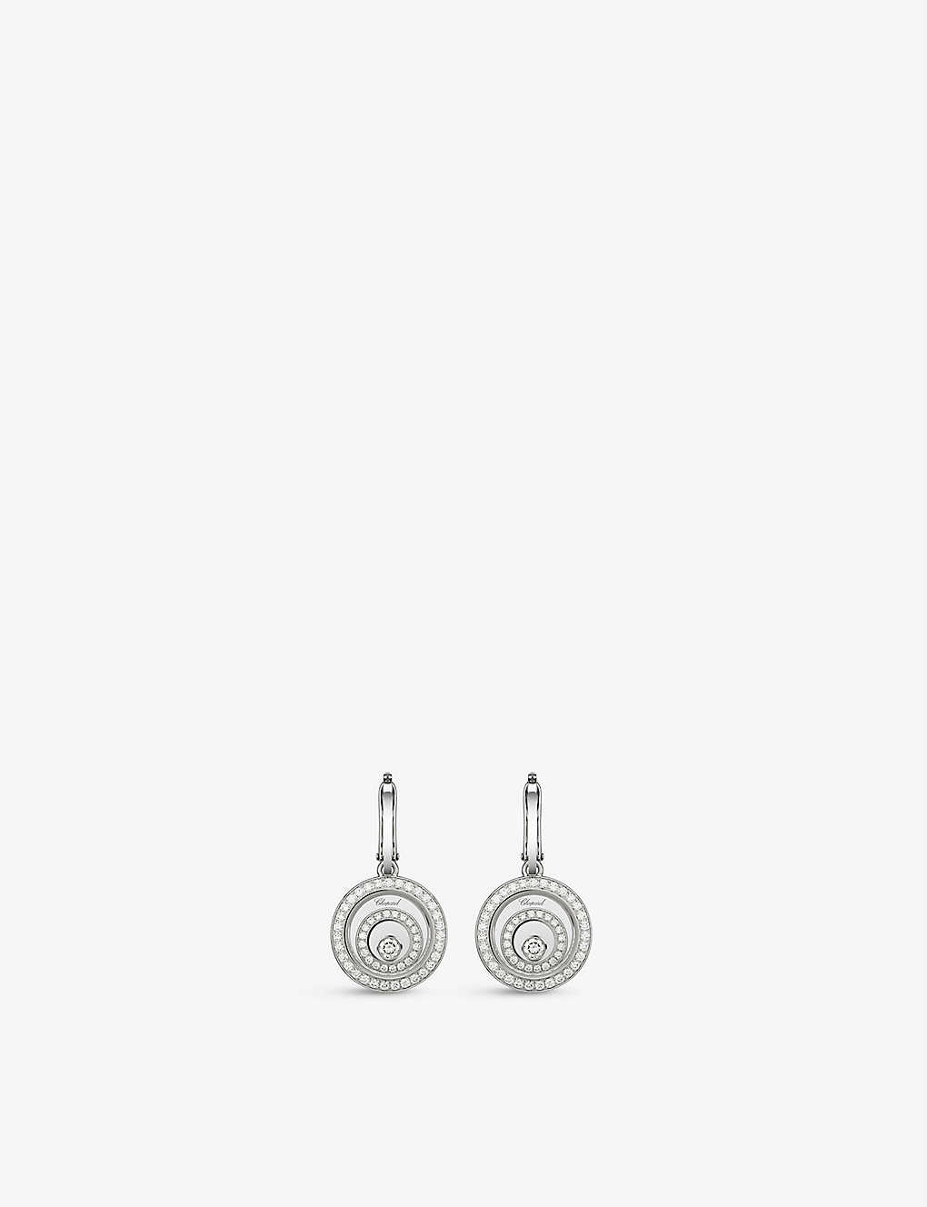 Happy Spirit 18-carat white-gold and diamond earrings - 1