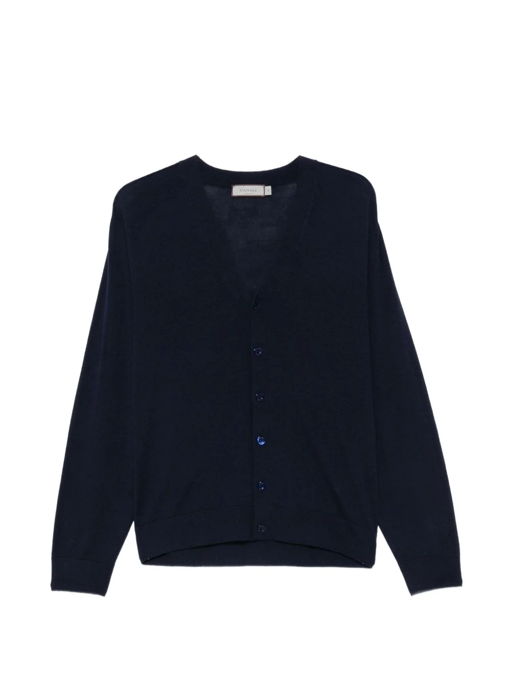 button-up wool cardigan - 1