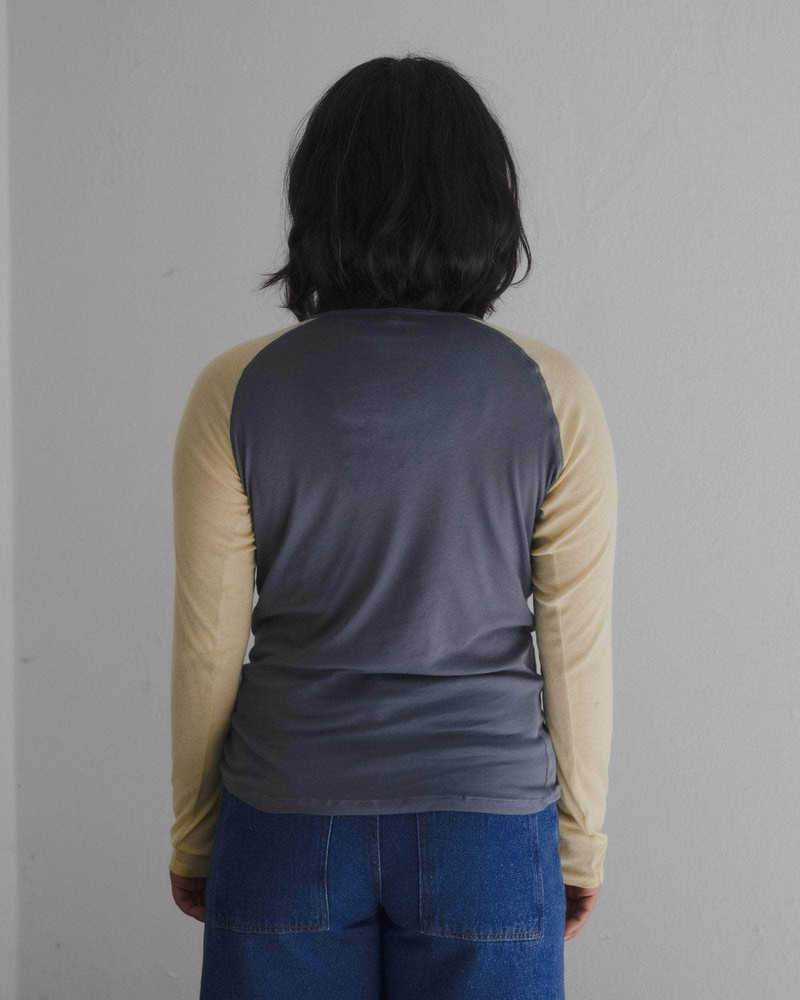 BASERANGE Gene Long Sleeve Tee - Fine Organic Cotton Rib outlook