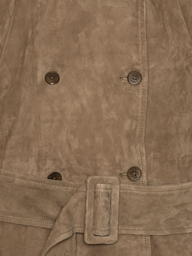 belted oversize suede jacket 5