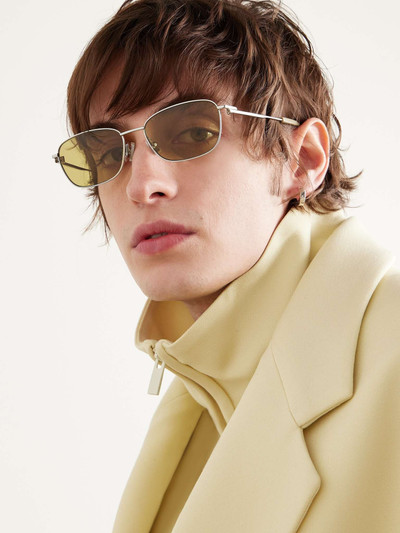 Bottega Veneta D-Frame Silver-Tone Sunglasses outlook