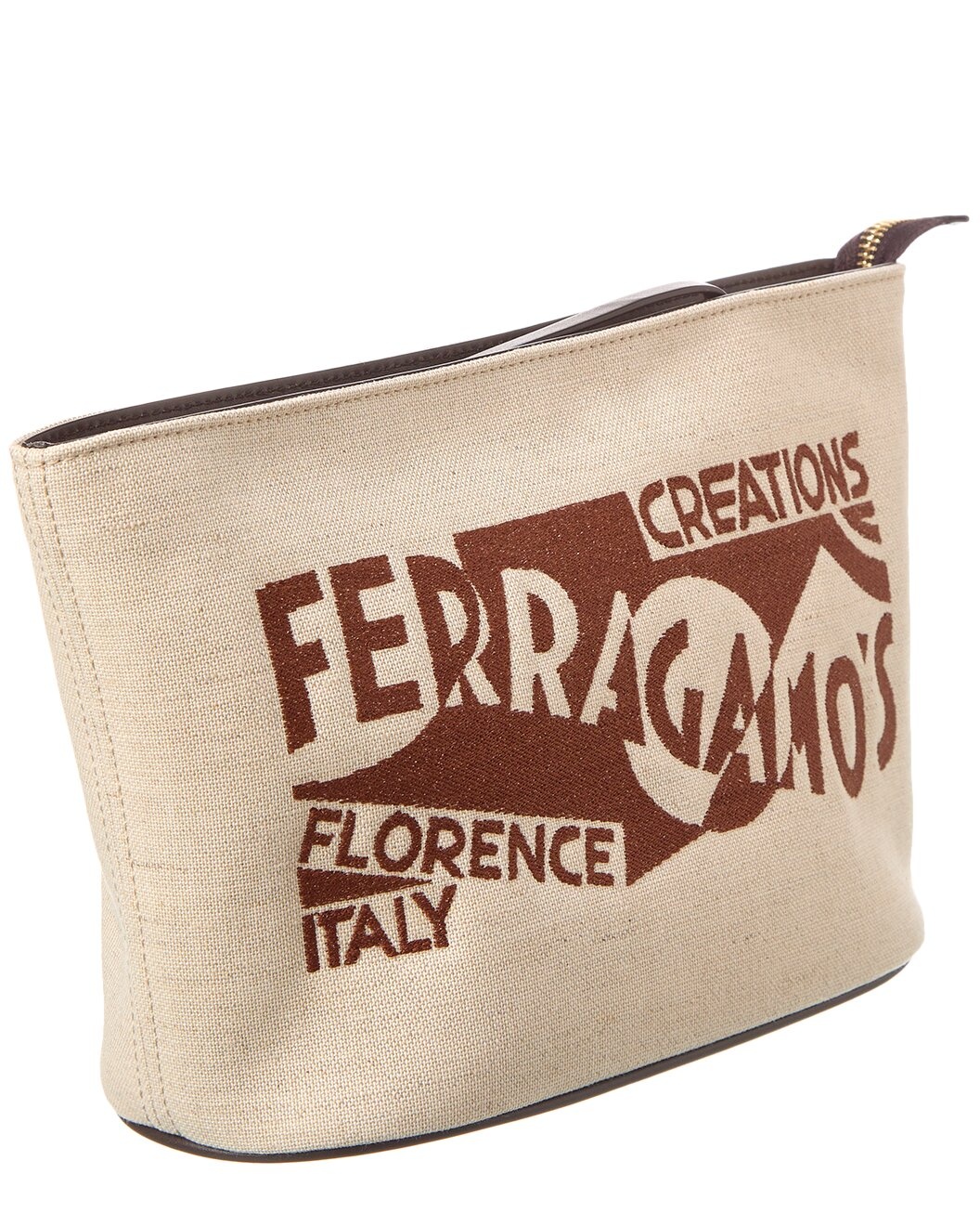 Ferragamo Canvas & Leather Pouch - 3