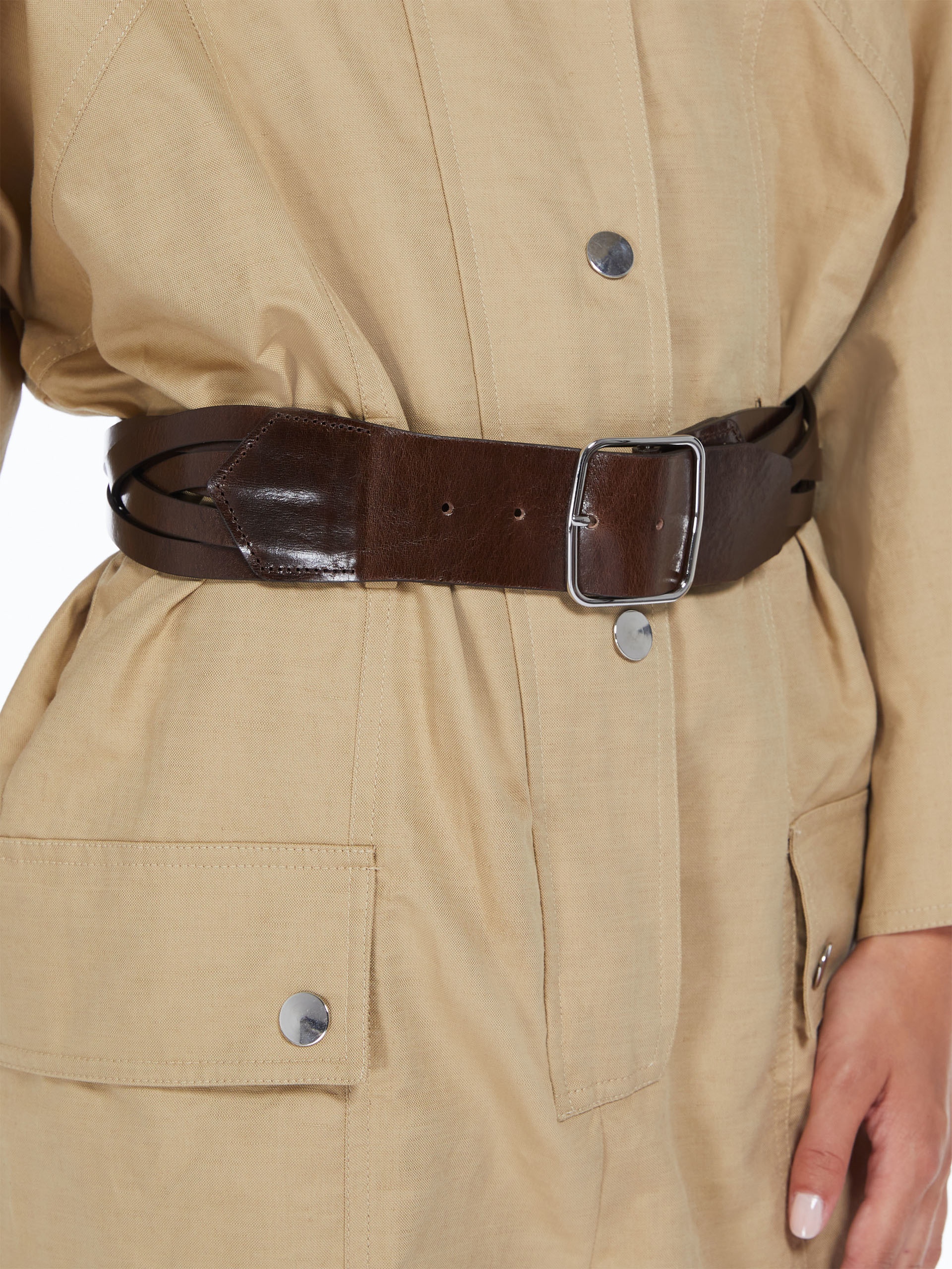 DECANO Woven leather belt - 3