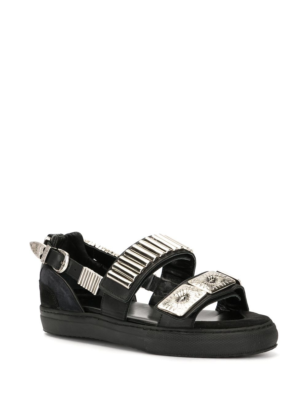 embellished flat sandals - 2