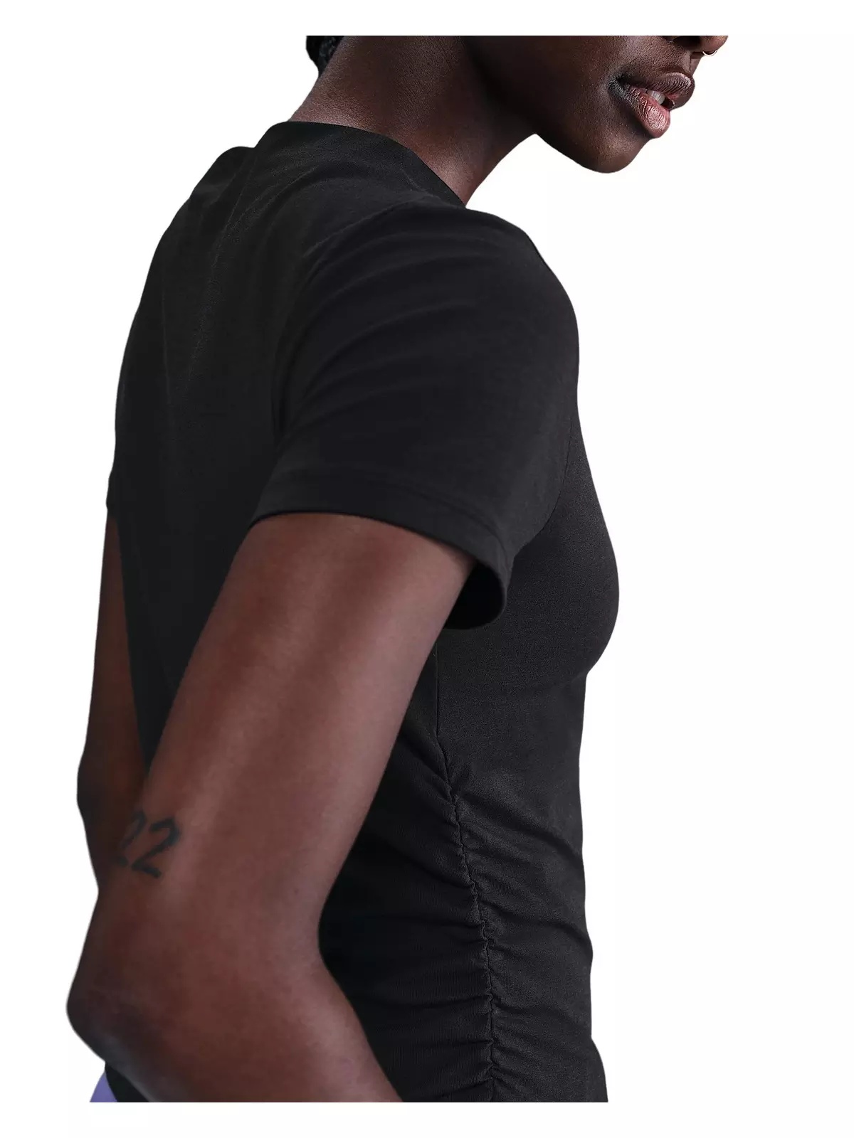 Women's Sportswear Chill Knit Tight Short-Sleeve Mock-Neck Top -Black - 2