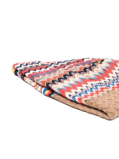 Missoni zig-zag knit beanie outlook