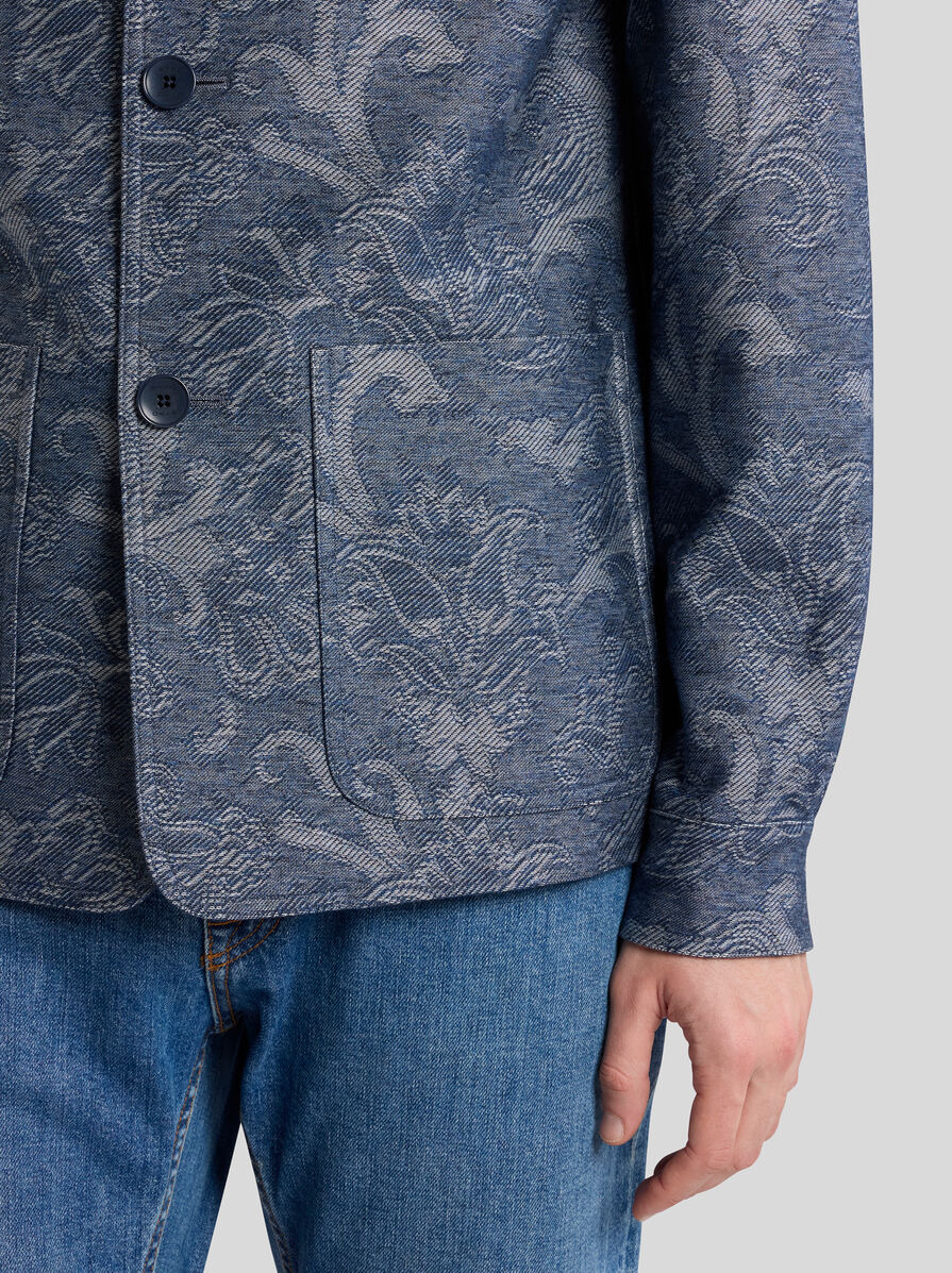 COTTON JACQUARD SHIRT JACKET - 2
