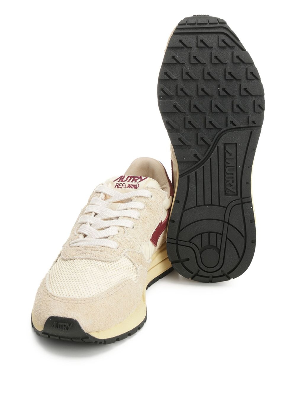 Reelwind mesh-panel suede sneakers - 4