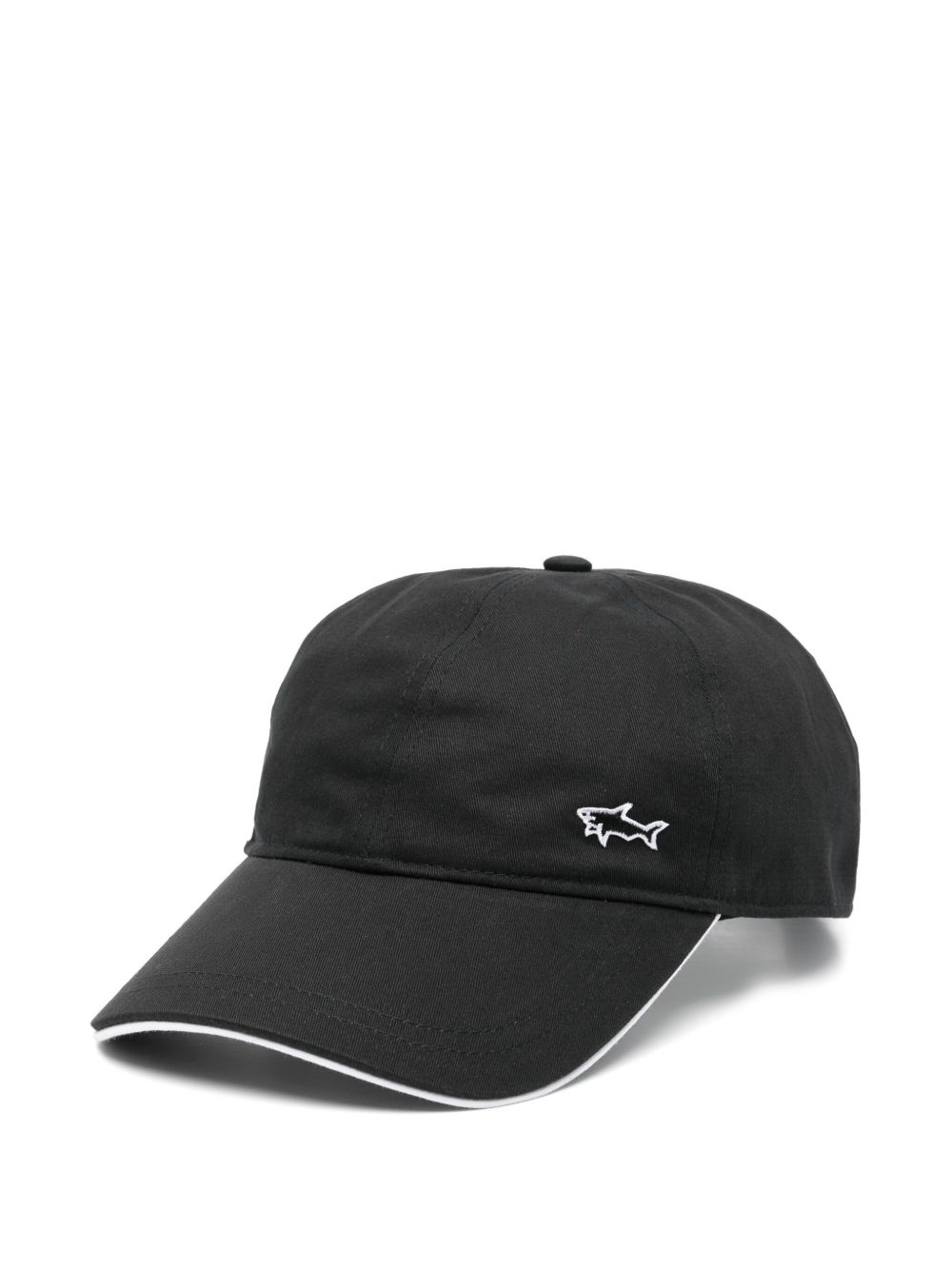 contrast-piping baseball cap - 1
