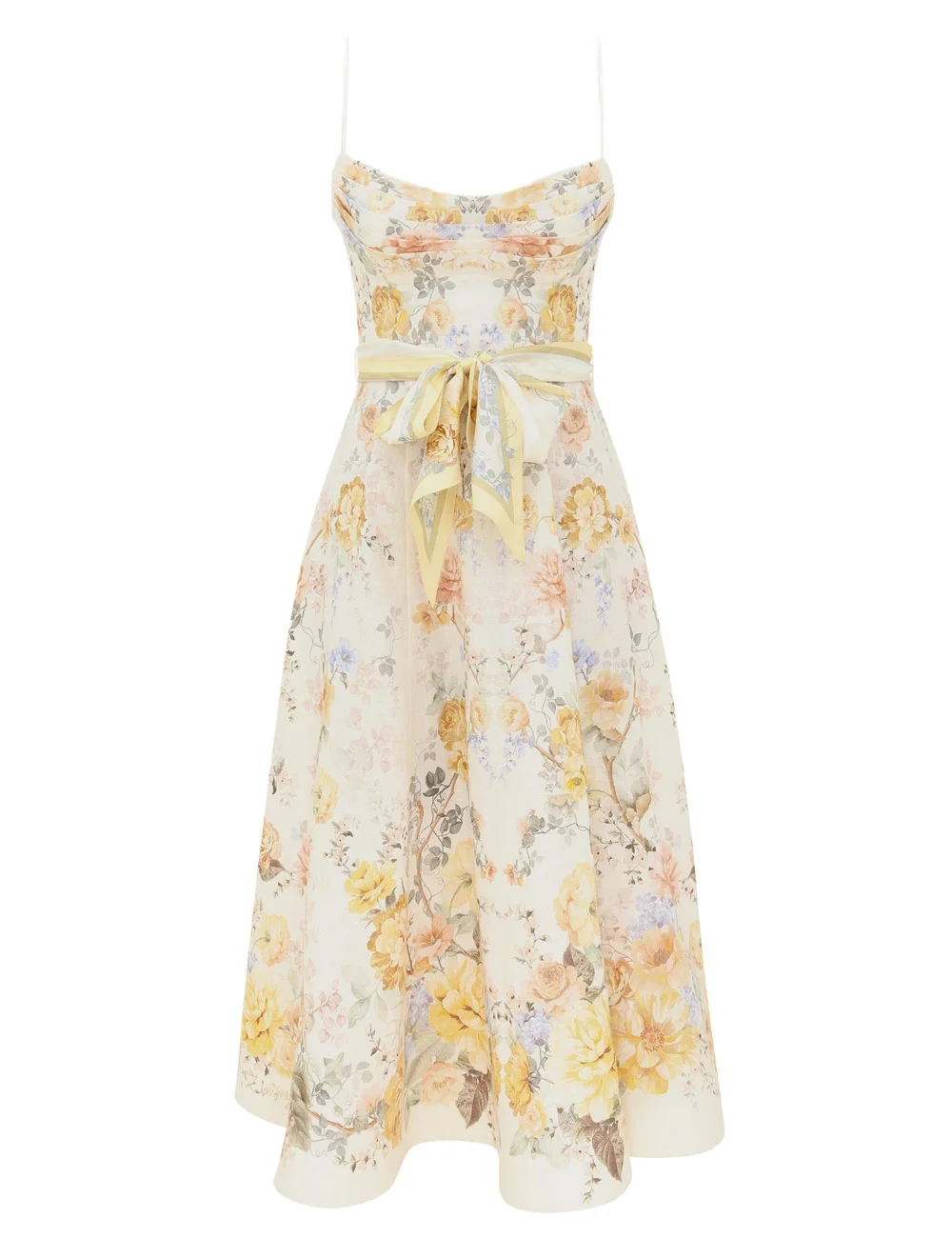 CLASH TUCK MIDI DRESS - 1