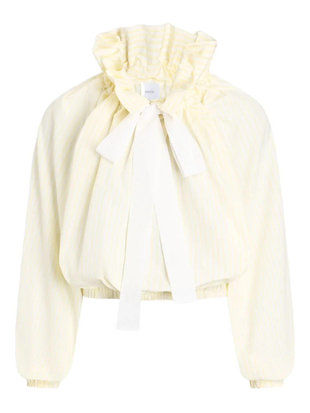 ruffled striped top - 1