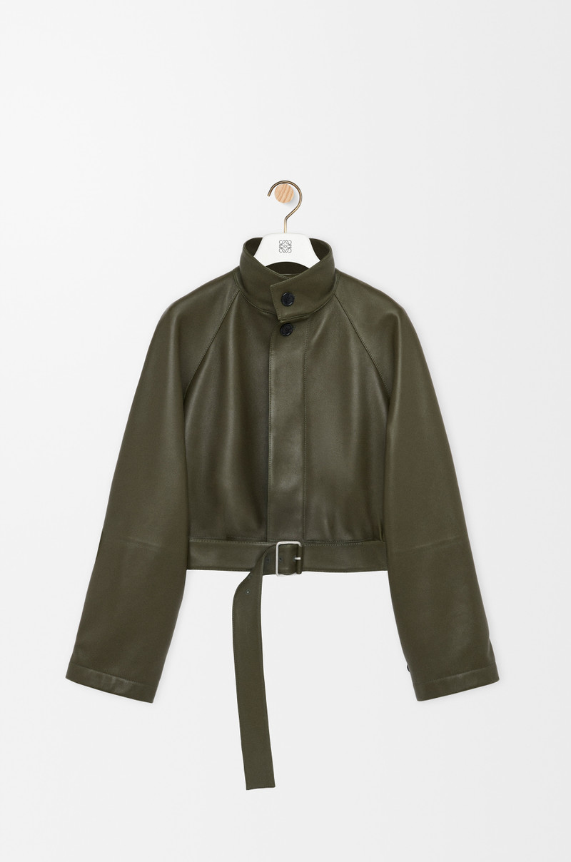 Short trench in nappa lambskin 1