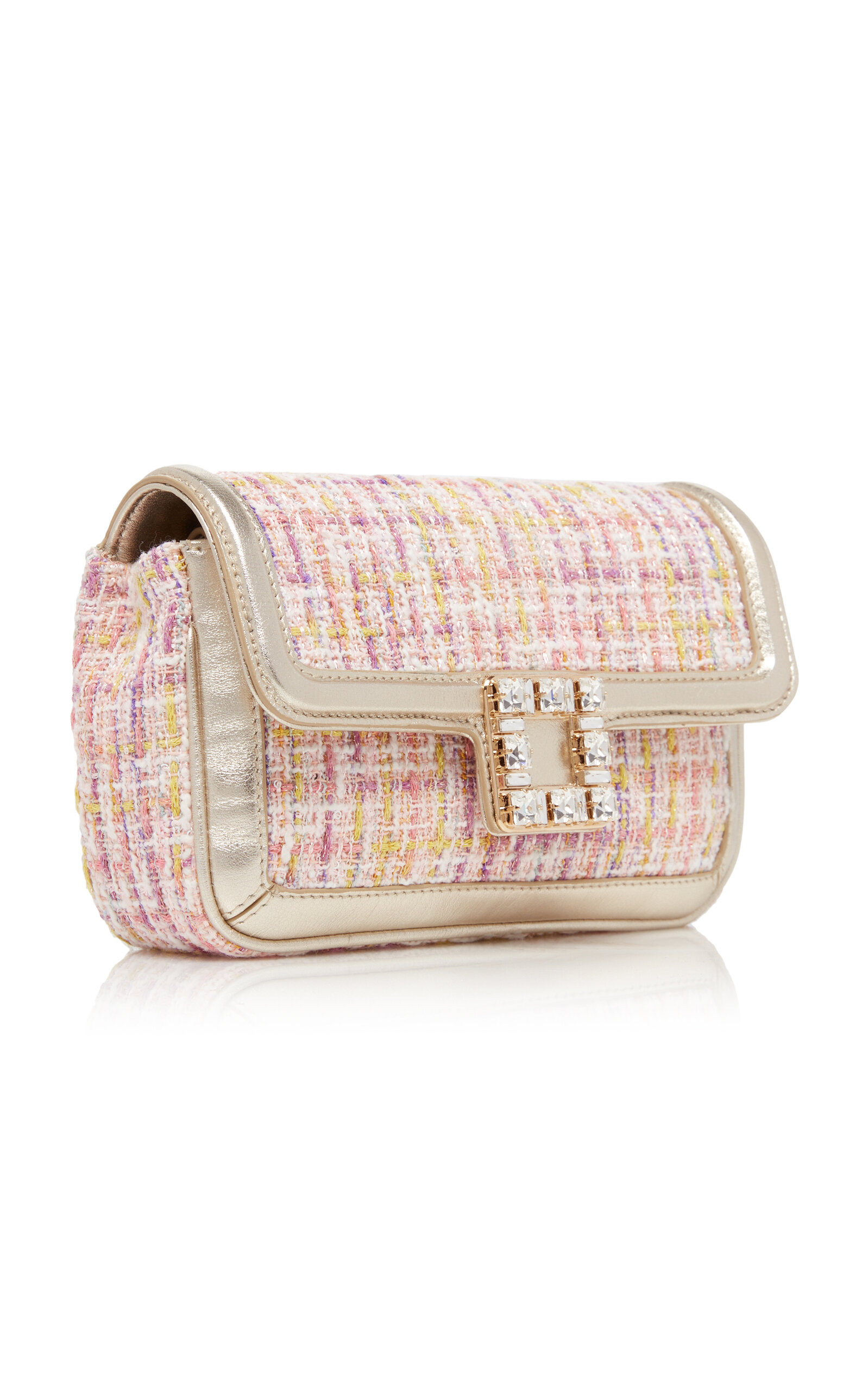 Viv' Jeu De Fille Tweed Envelope Bag pink - 4