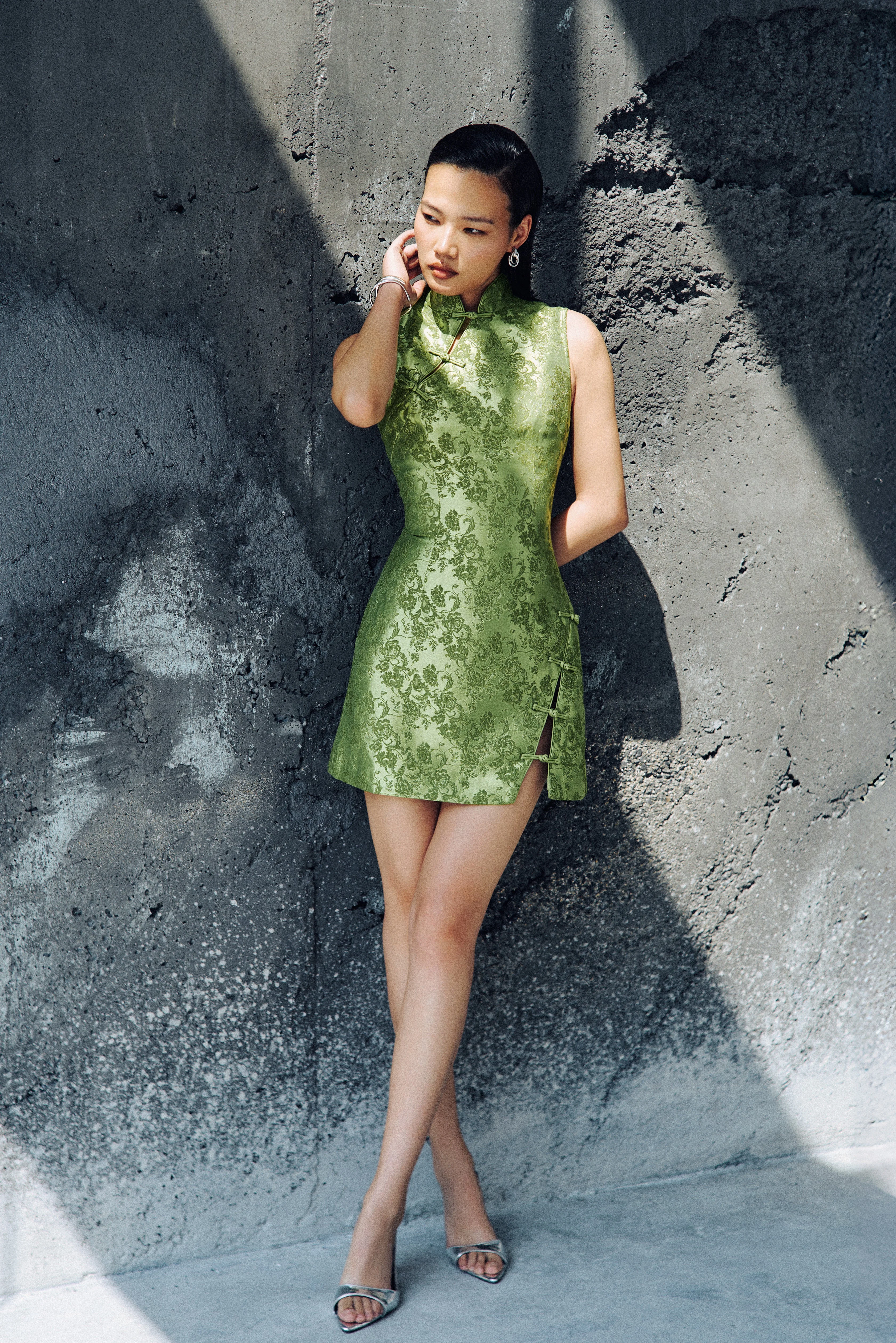 INES BROCADE MINI DRESS - 1