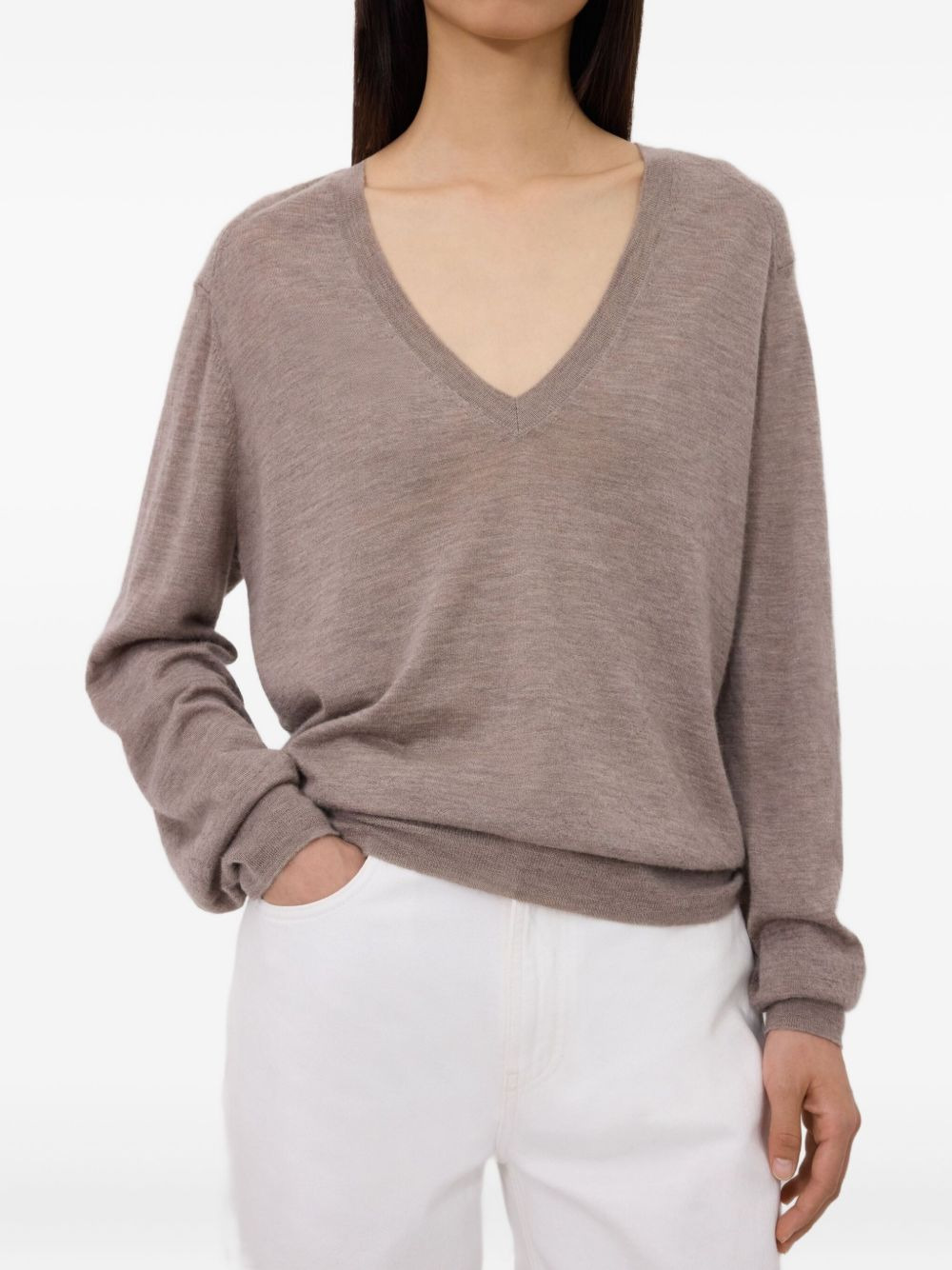 Julio V-neck cashmere sweater - 3