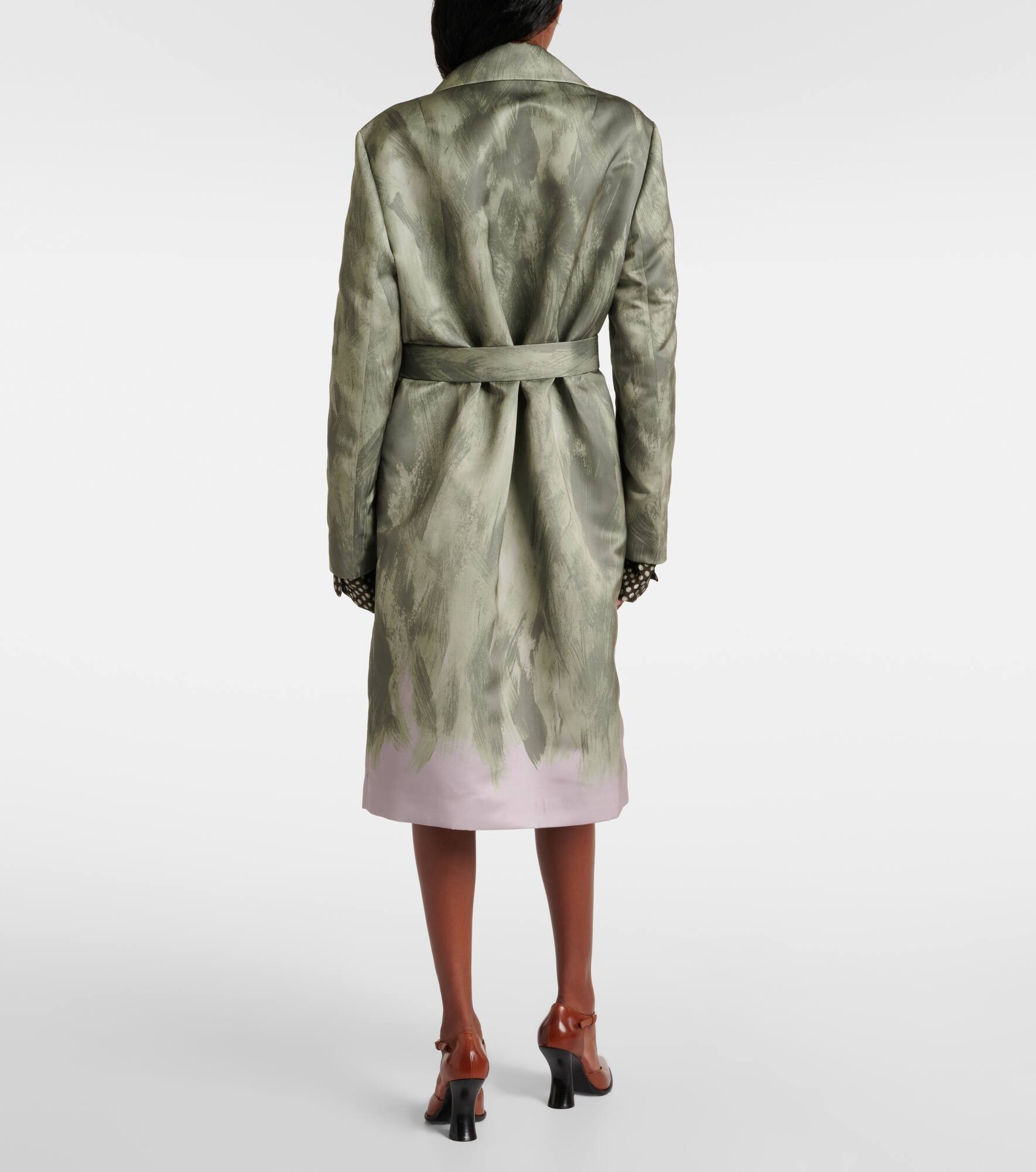 Satin wrap coat - 3