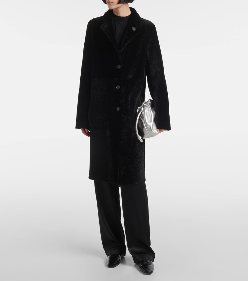 JOSEPH Reversible shearling and leather coat outlook