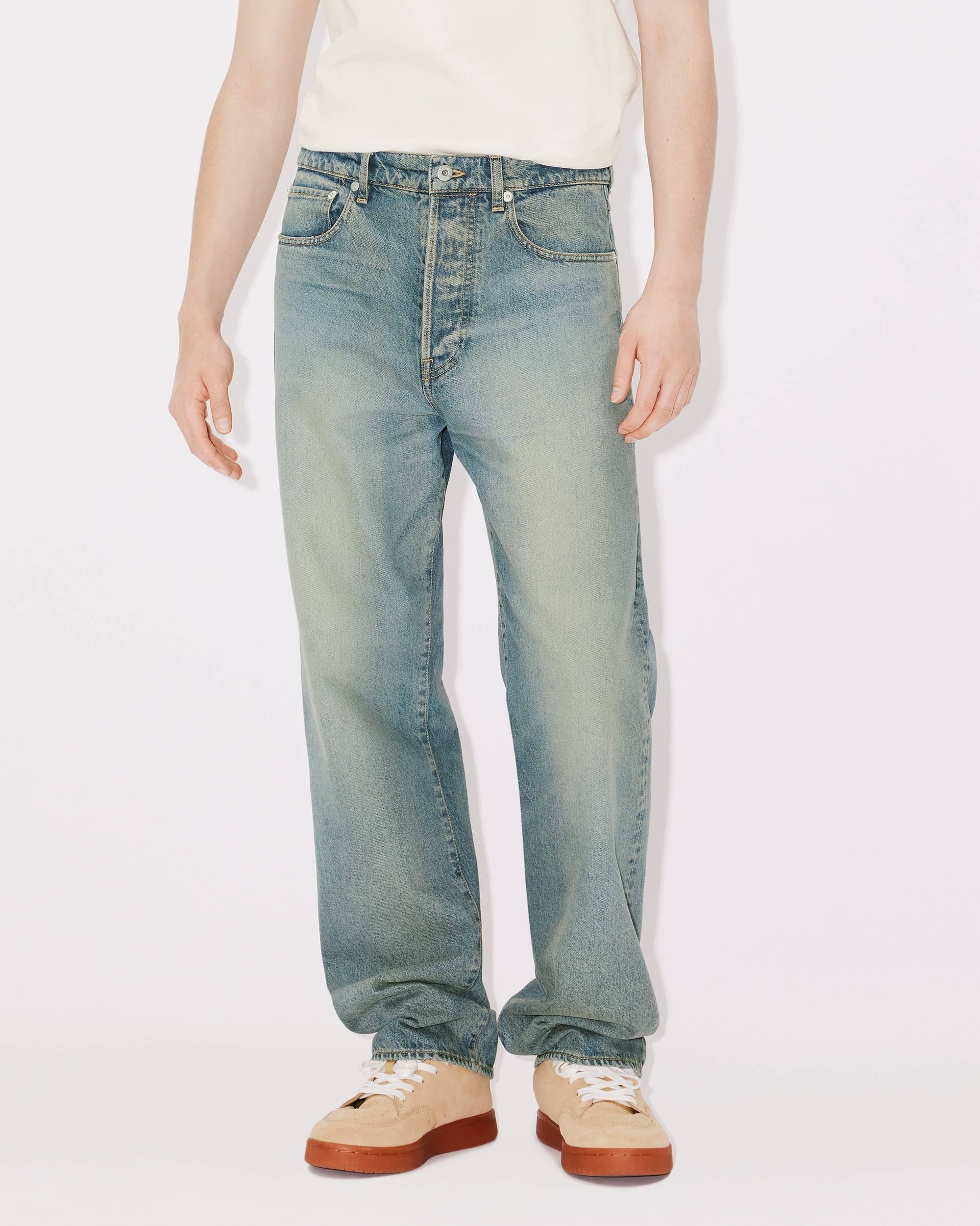 Straight-fit Asagao Japanese denim jeans - 5