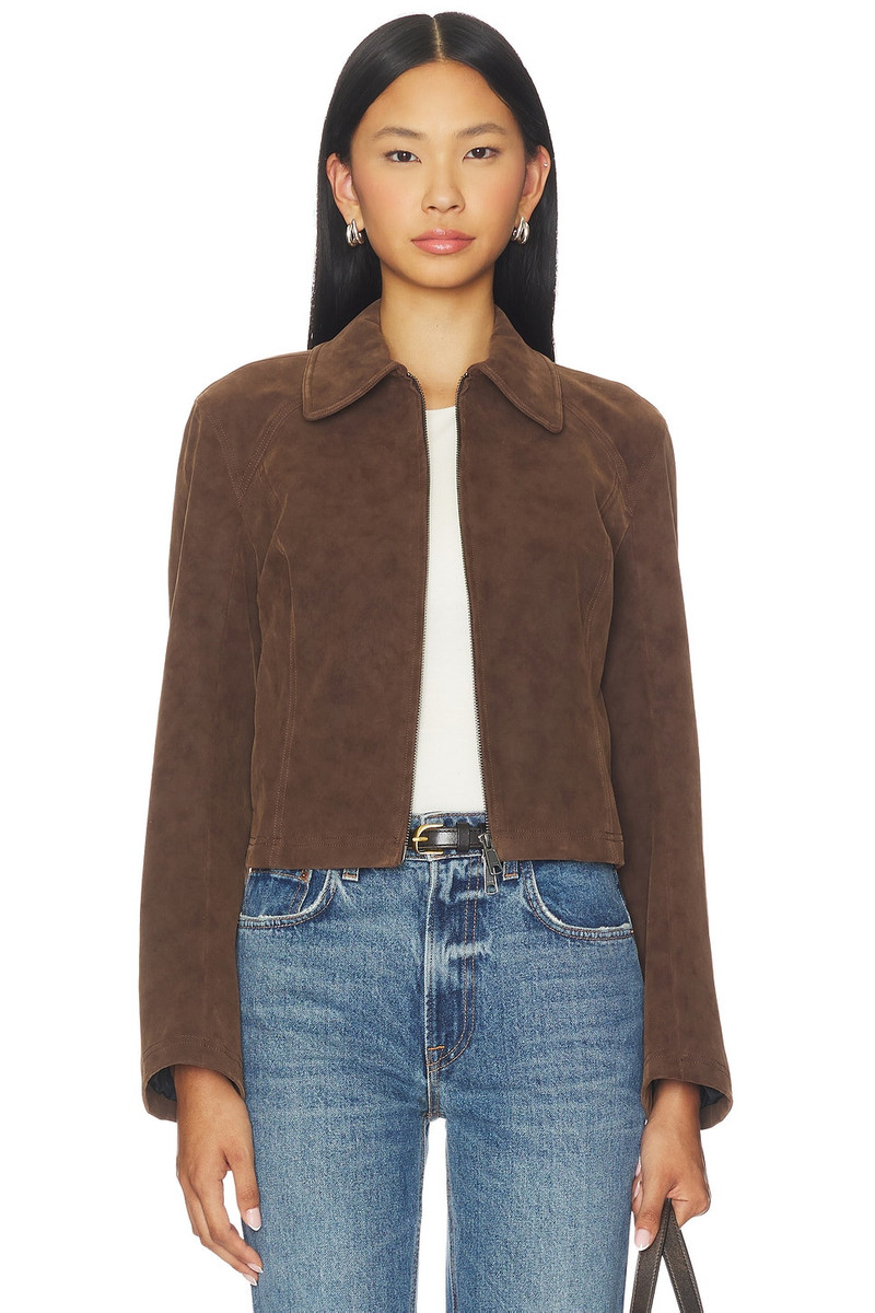 x We The Free River Faux Suede Jacket In Double Espresso 1