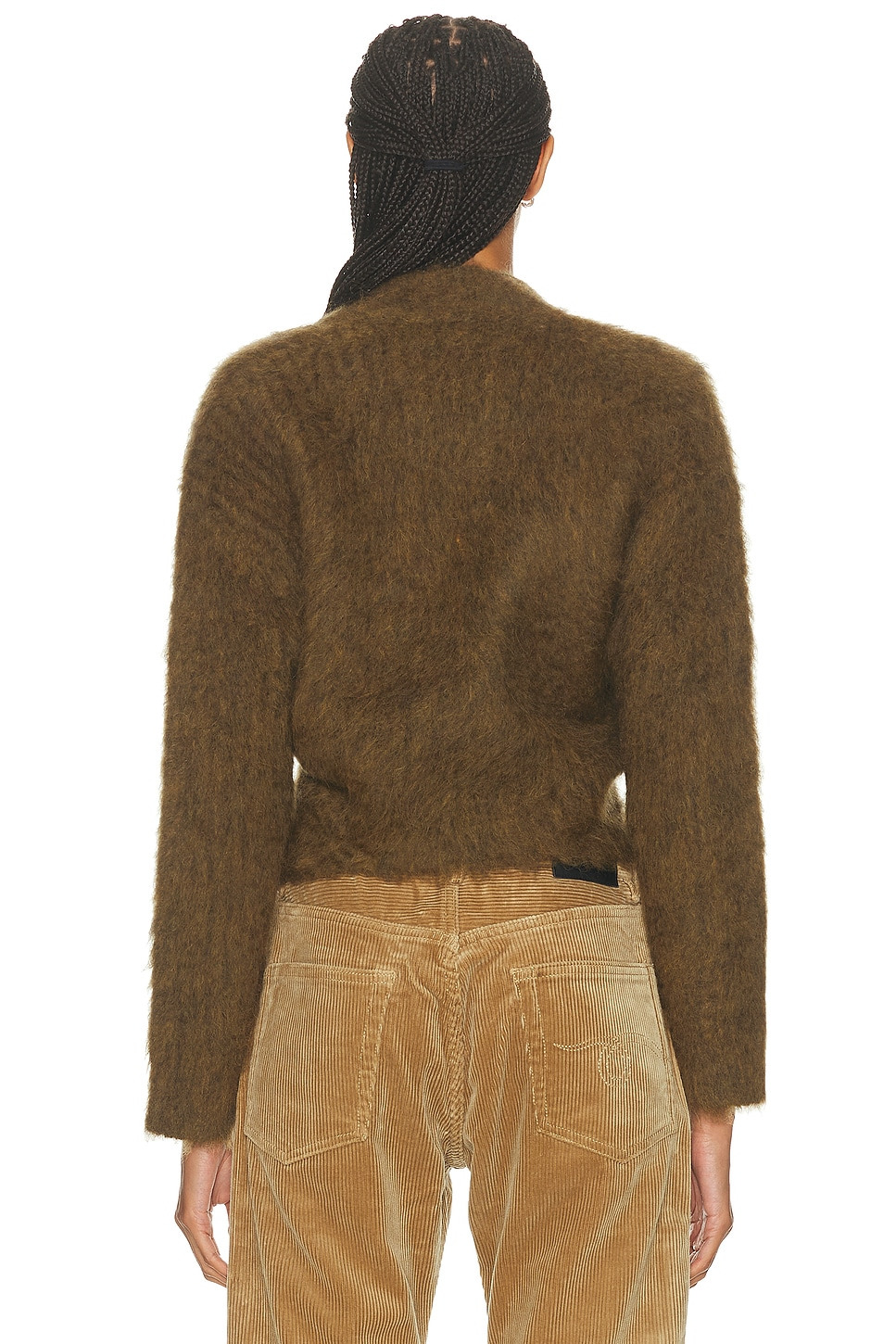 Split Hem Ribbed Cardigan - 3