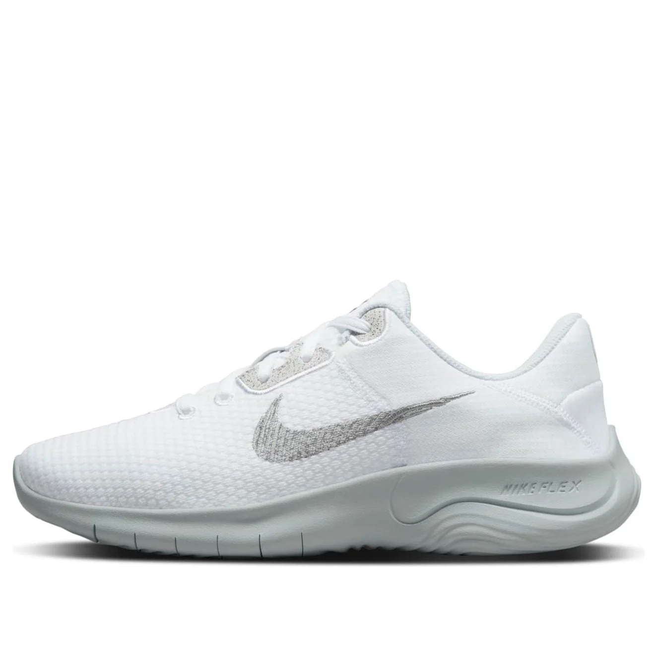 (WMNS) Nike Flex Experience Run 11 Wide 'White Metallic Silver' DH8254-100 - 1