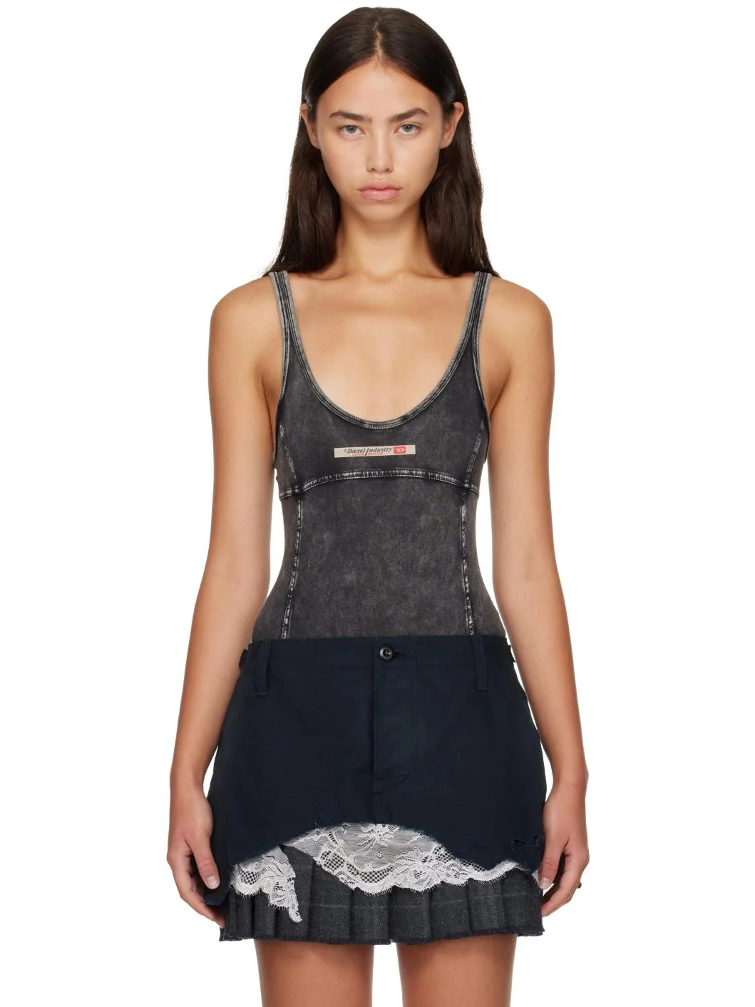 Black Faded Bodysuit - 1