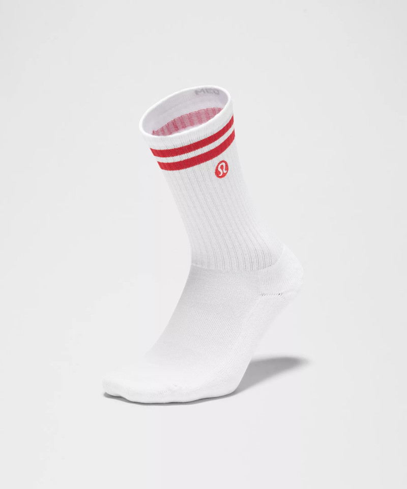 Unisex Daily Essential Crew Socks *Stripe 3