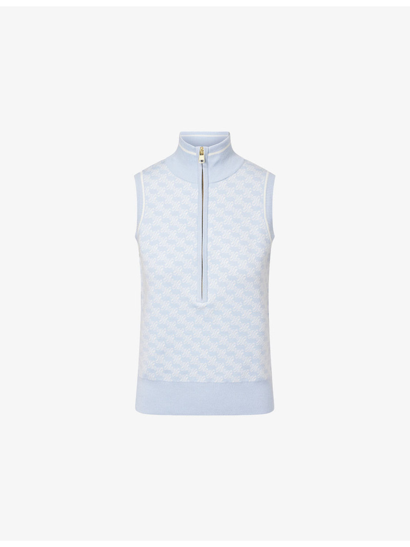 Vincent Half-Zip Knit Vest 1