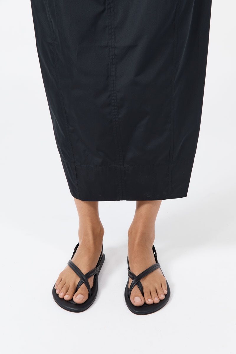 Cross Detail Sandal - Black - 3