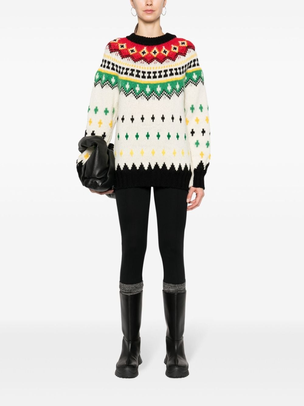 fair isle-knit crew-neck jumper - 2