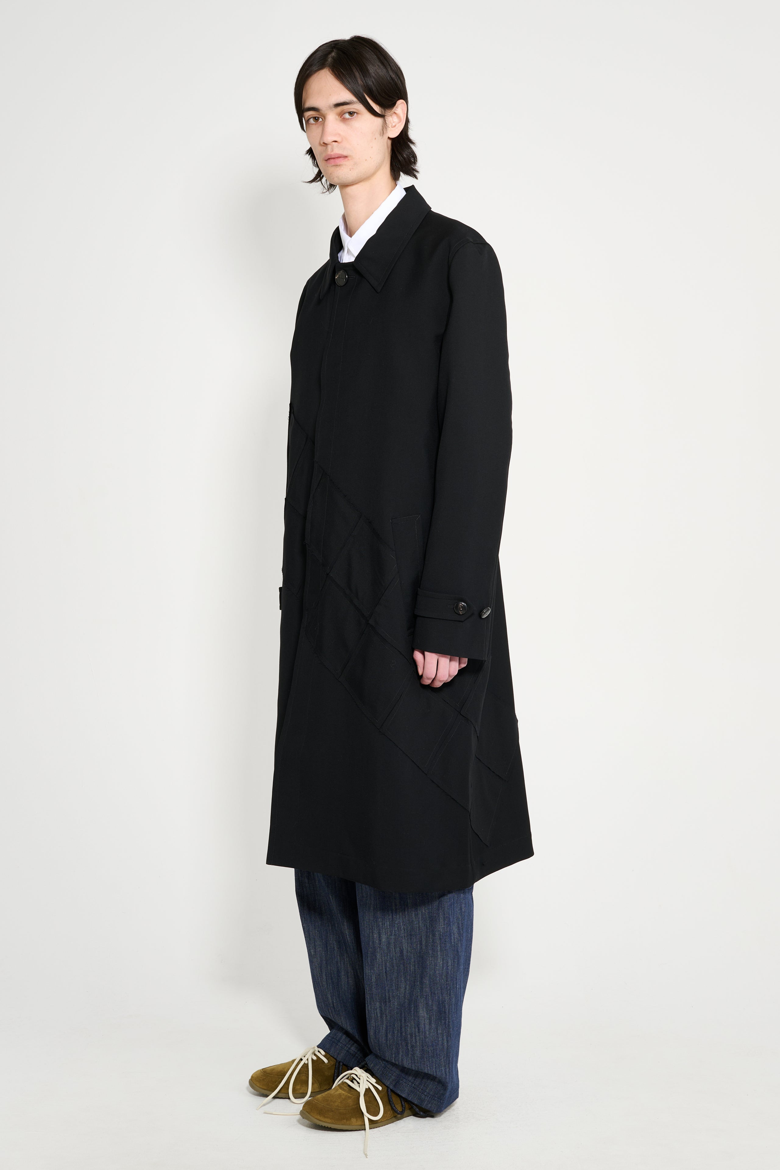 NAMACHEKO QUILT PATCHWORK COAT BLACK - 2