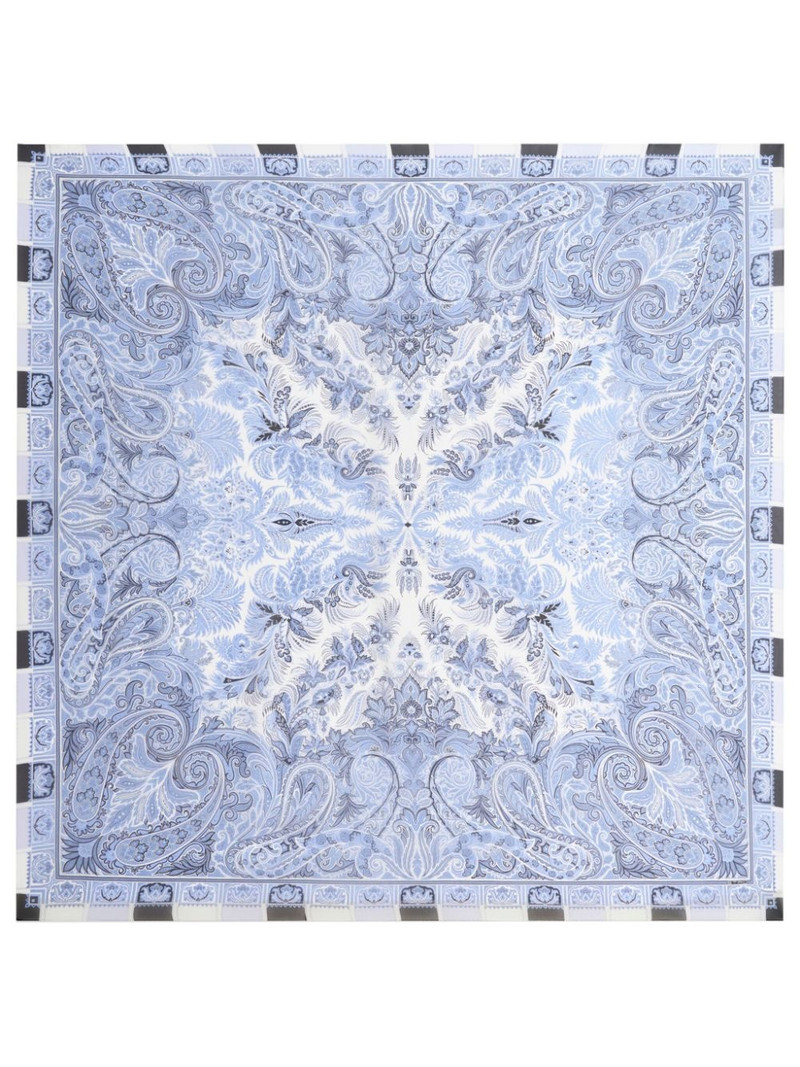 paisley-print silk scarf 1