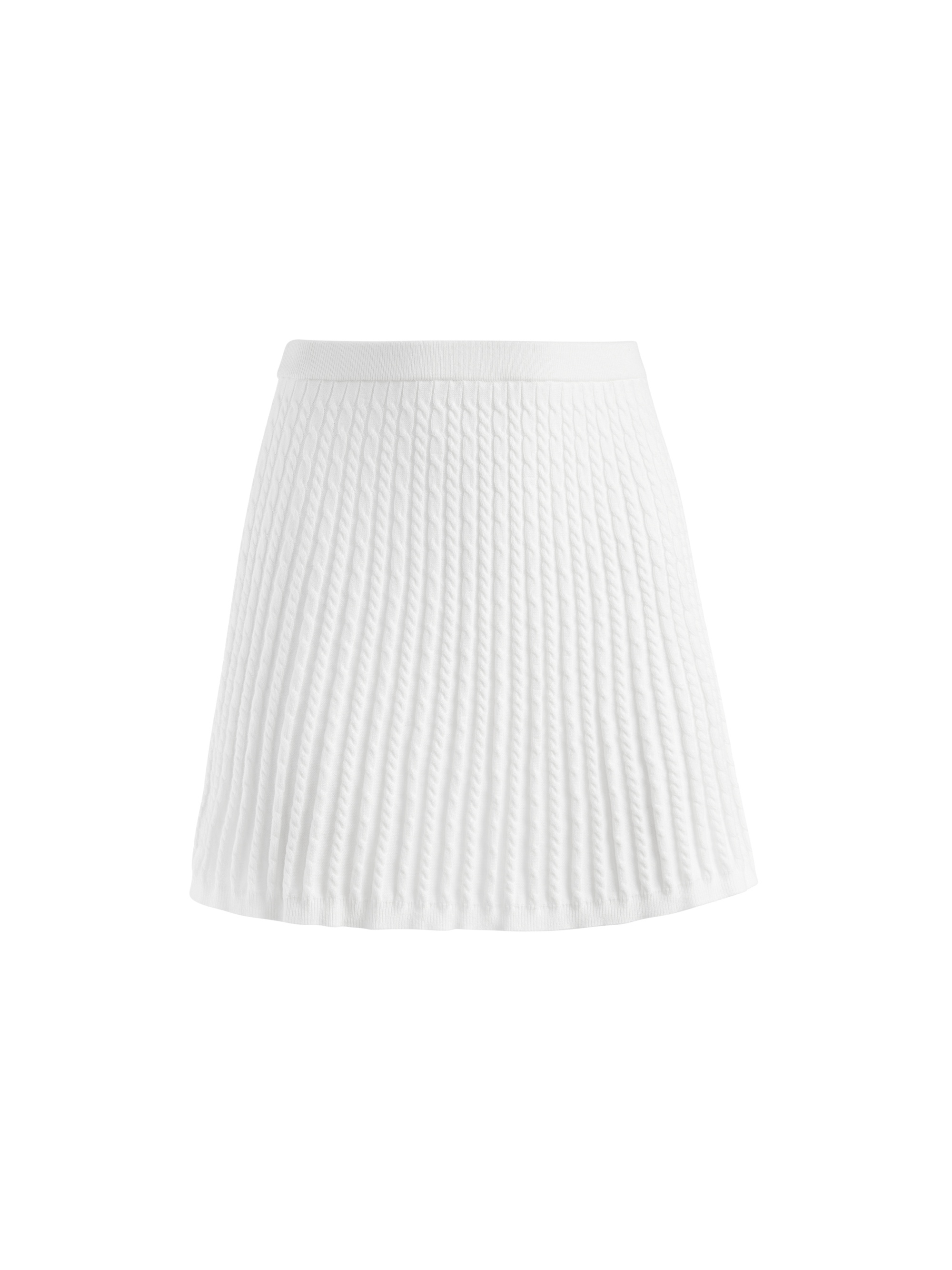 BAKER CABLE KNIT MINI SKIRT - 5