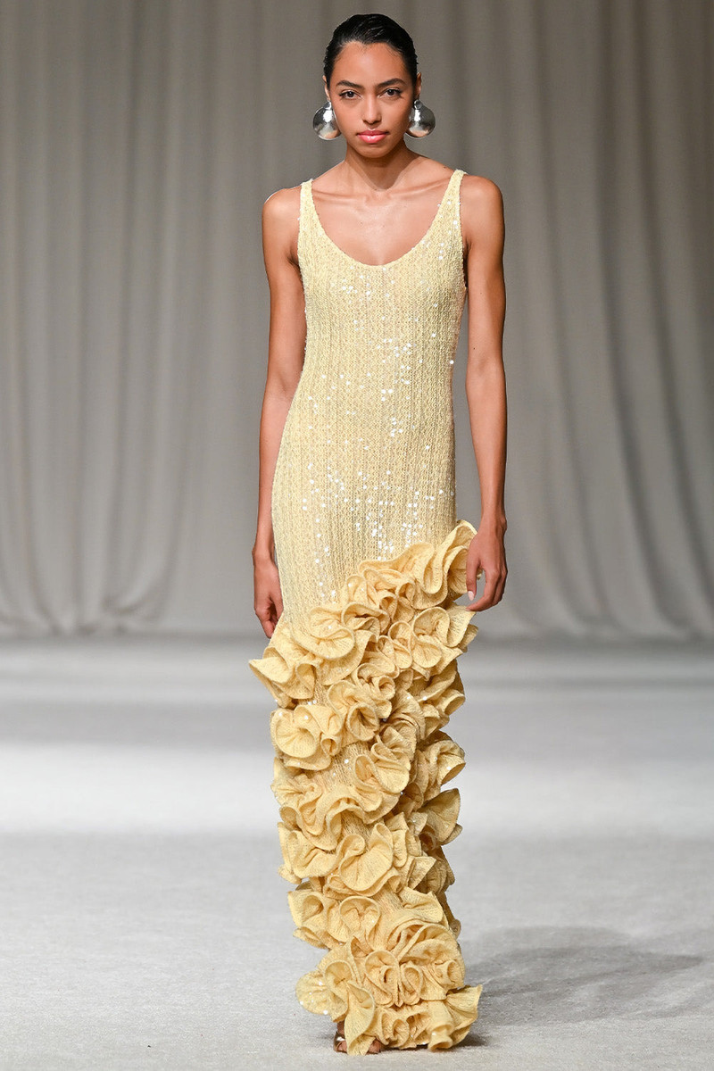 IARA CROCHET RUFFLE MAXI DRESS (RUNWAY) 7