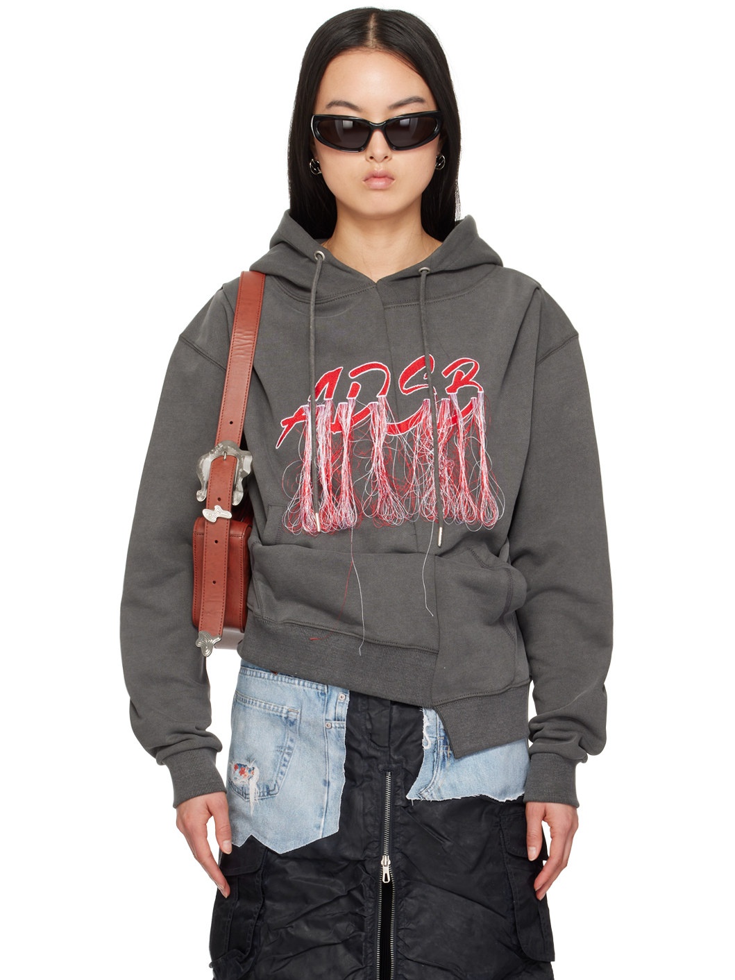 ANDERSSON BELL]REWORKCHEERLEADER HOODIE Andersson Bell 16 S/S Part