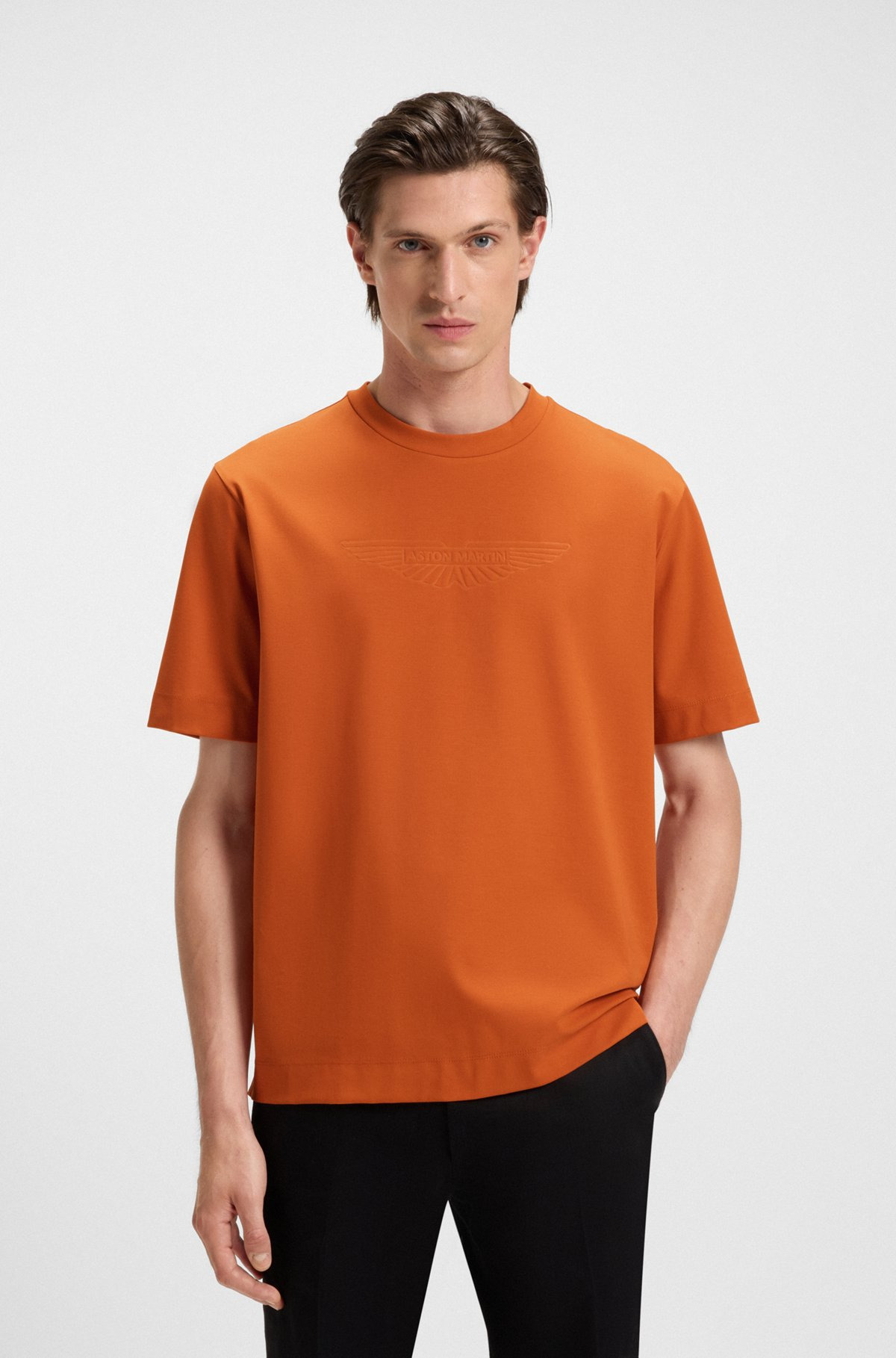 BOSS X ASTON MARTIN T-SHIRT WITH EMBOSSED LOGO - 2
