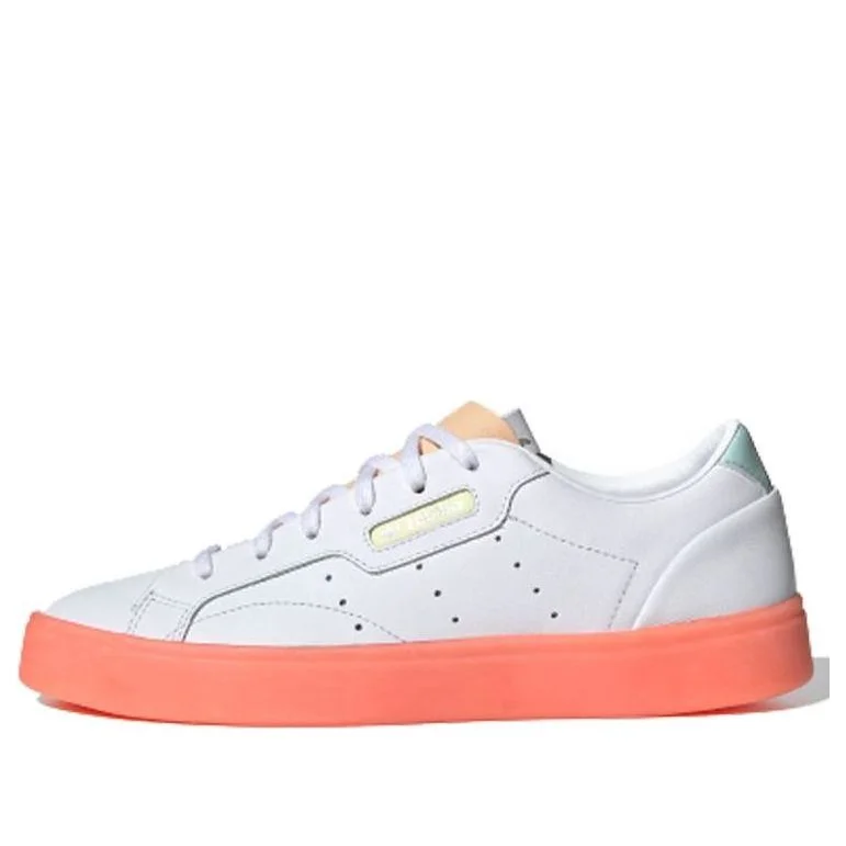 (WMNS) adidas Sleek 'White Glow Orange' FW5463 - 1