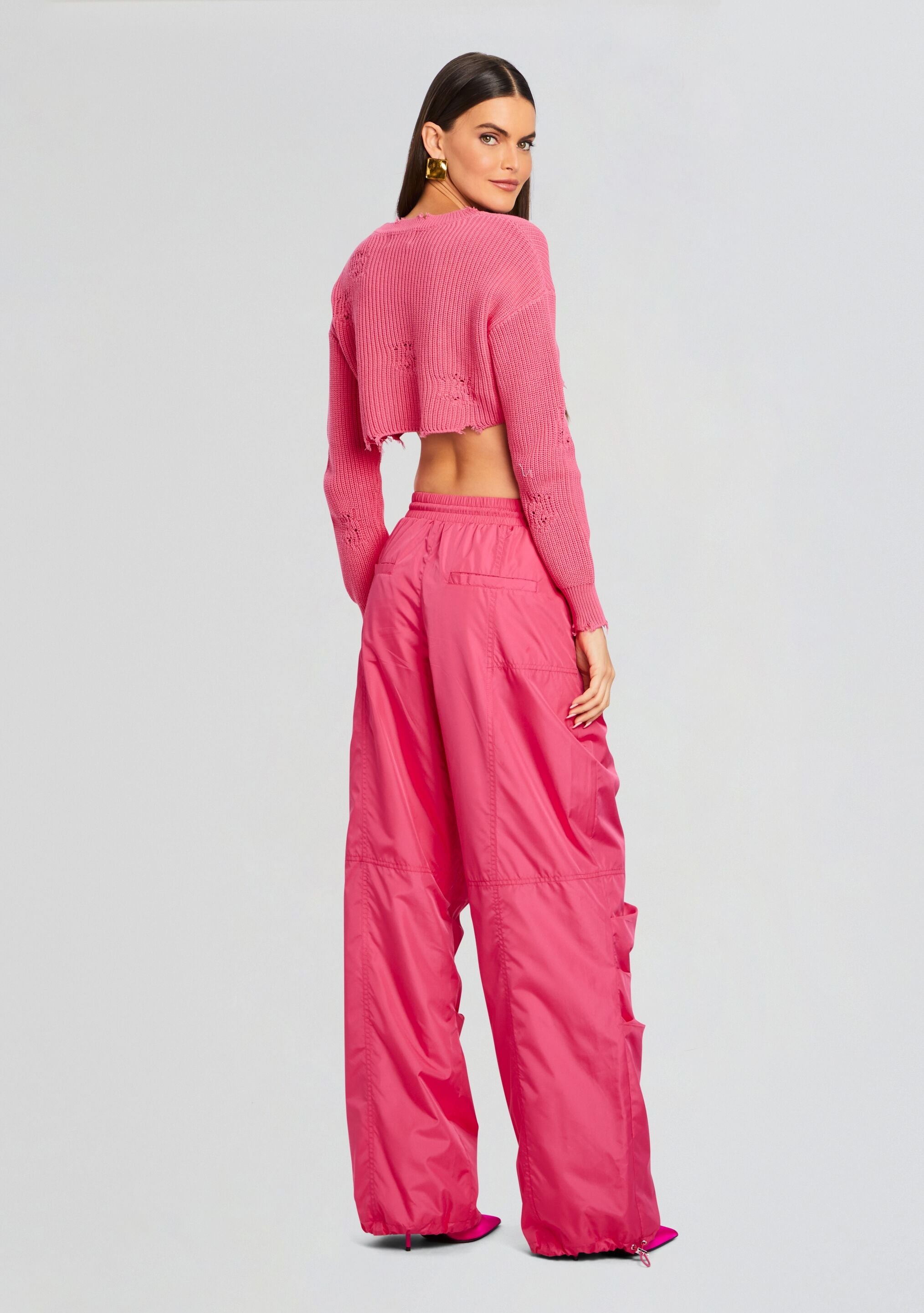ADELIA RUCHED CARGO PANT - 4