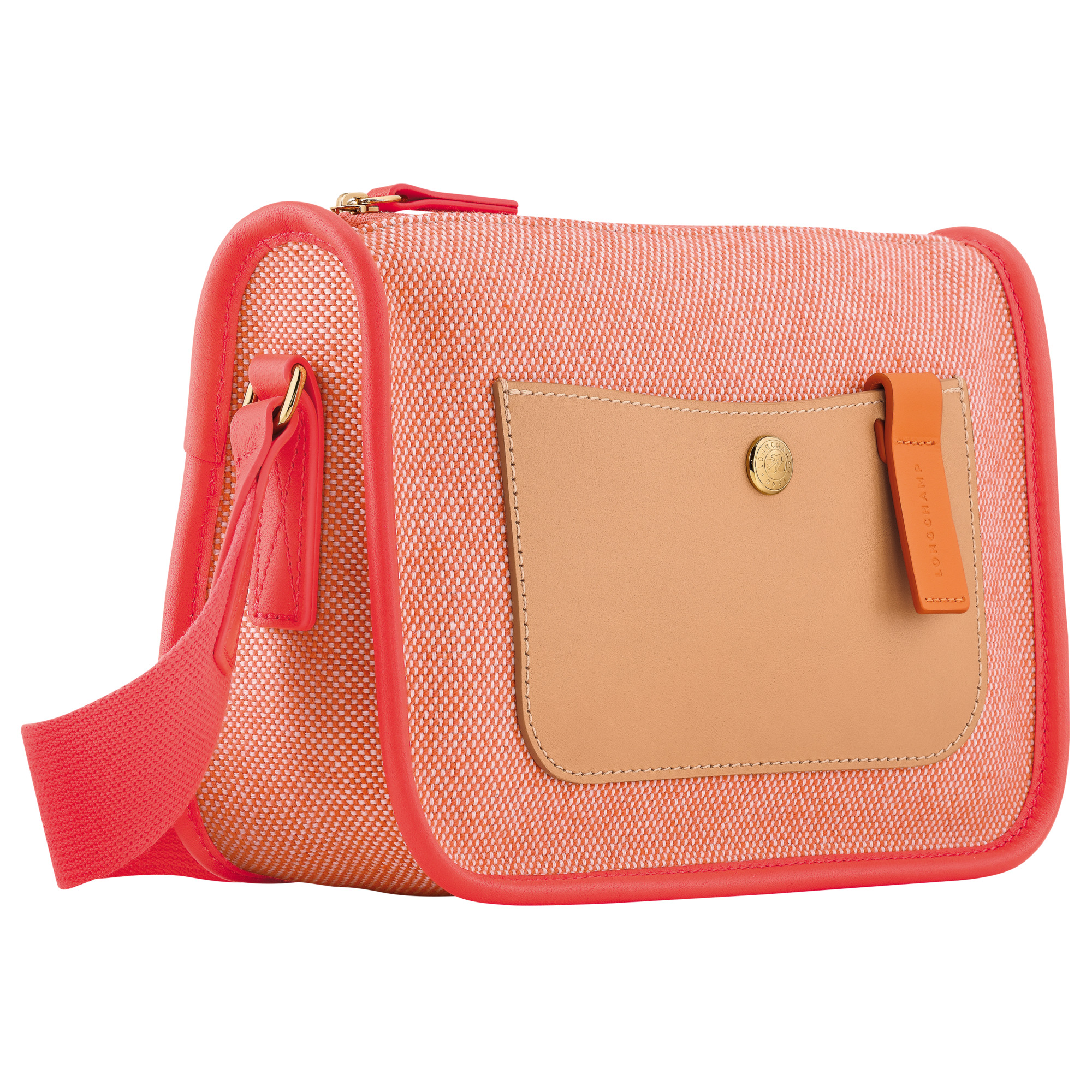 Le Foulonné S Crossbody bag Tomato - Canvas - 3
