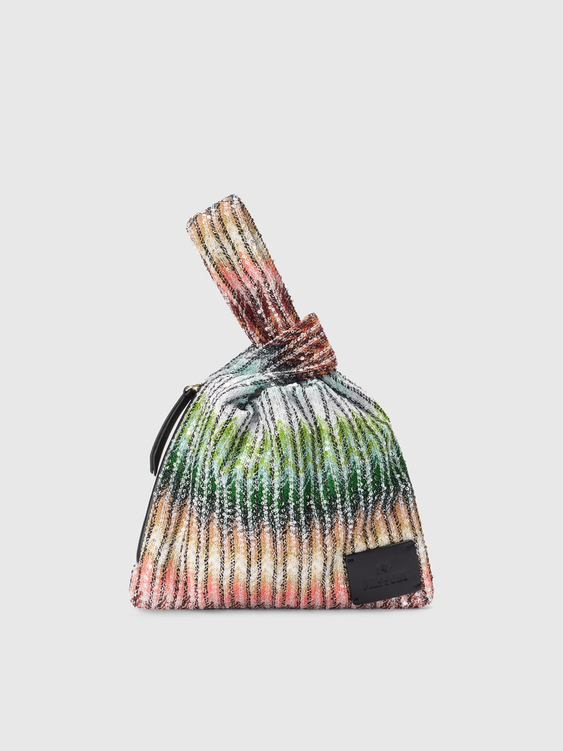 Handbag in zig zag viscose blend 1