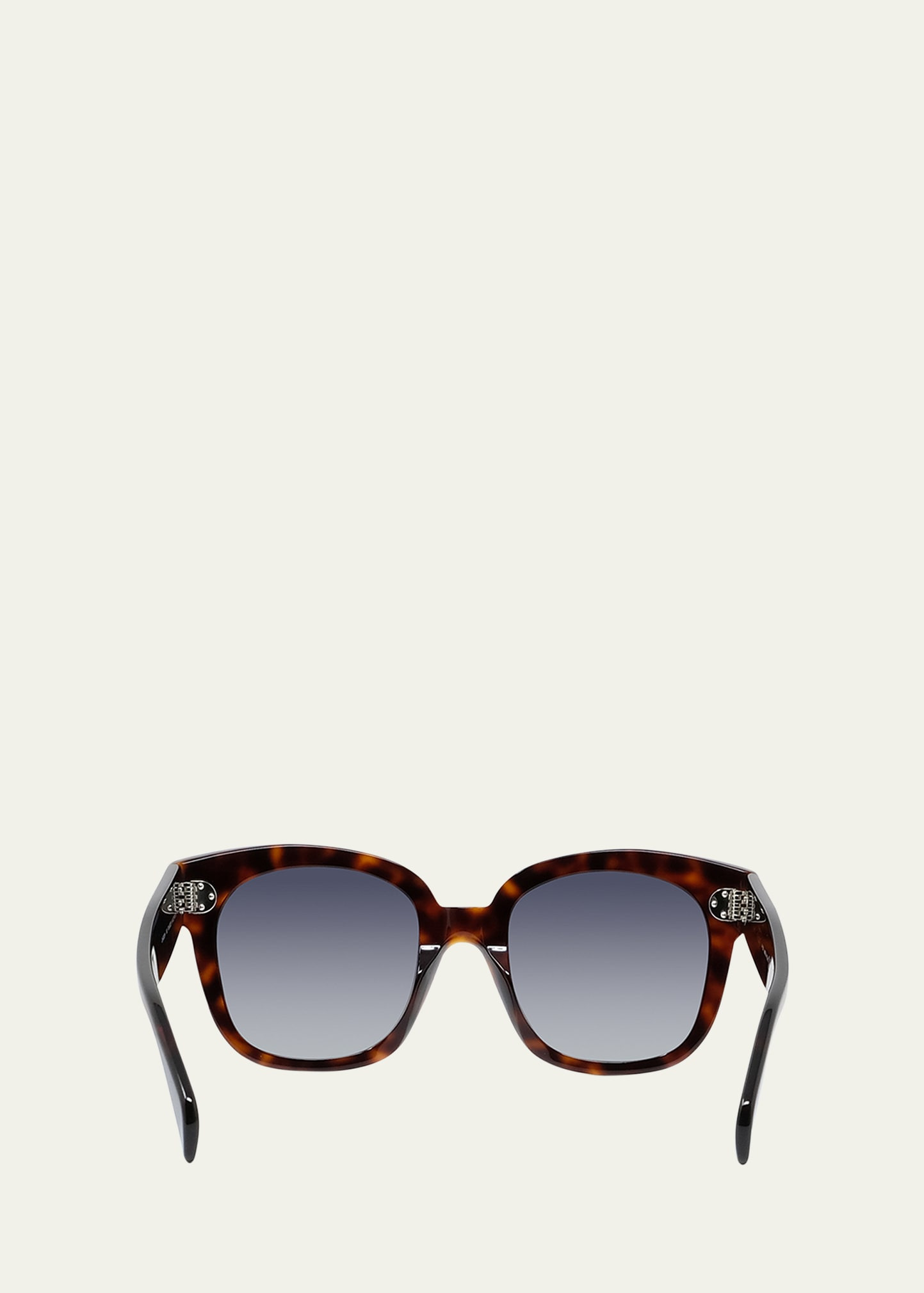 Square Polarized Acetate Sunglasses, Blue Pattern - 5