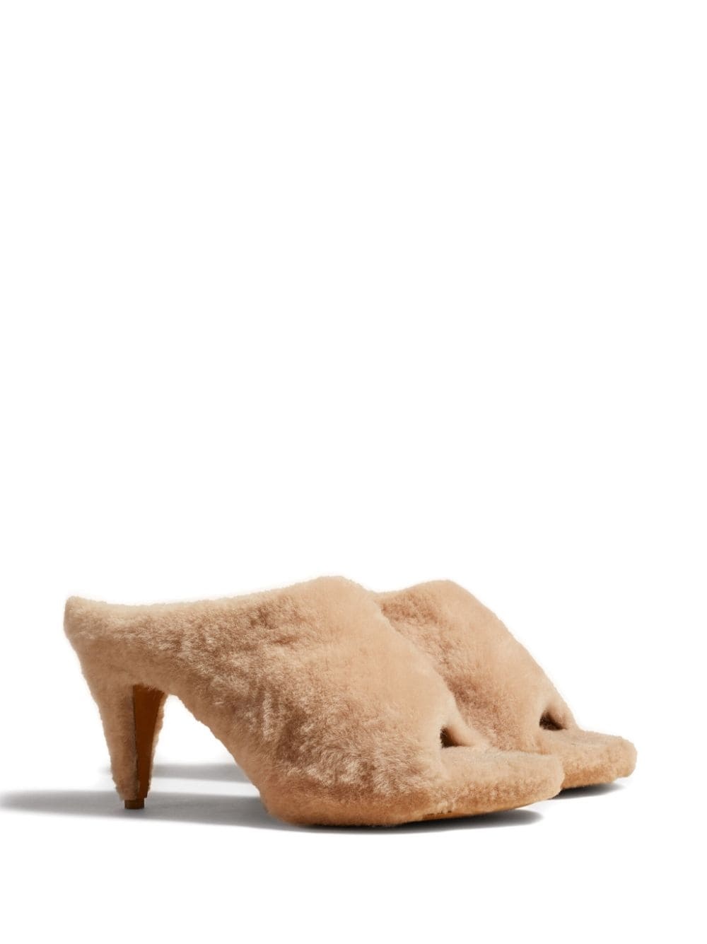 Marion 90mm shearling mules - 2