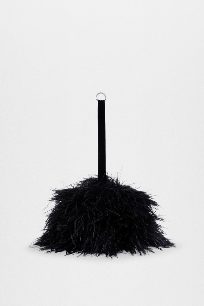 Iza Clutch with Feathers 1