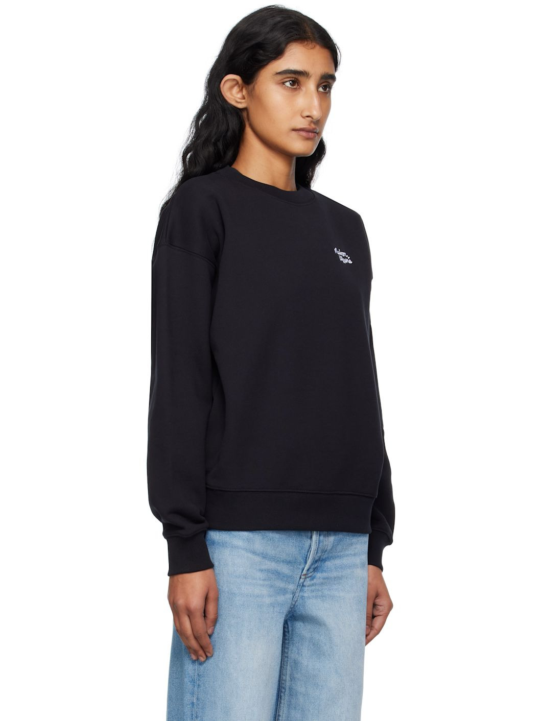 Black 'Maison Kitsuné' Handwriting Comfort Sweatshirt - 2