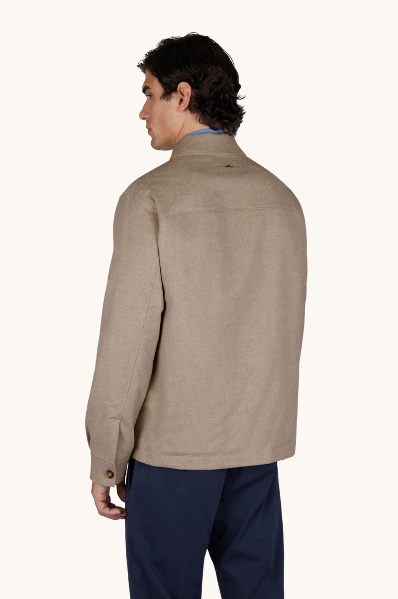 REVERSIBLE OVERSHIRT IN CASHMERE AND TECHNICAL FABRIC 3