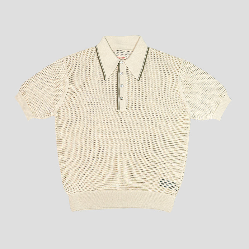12G MESH KNIT POLO SHIRT 1